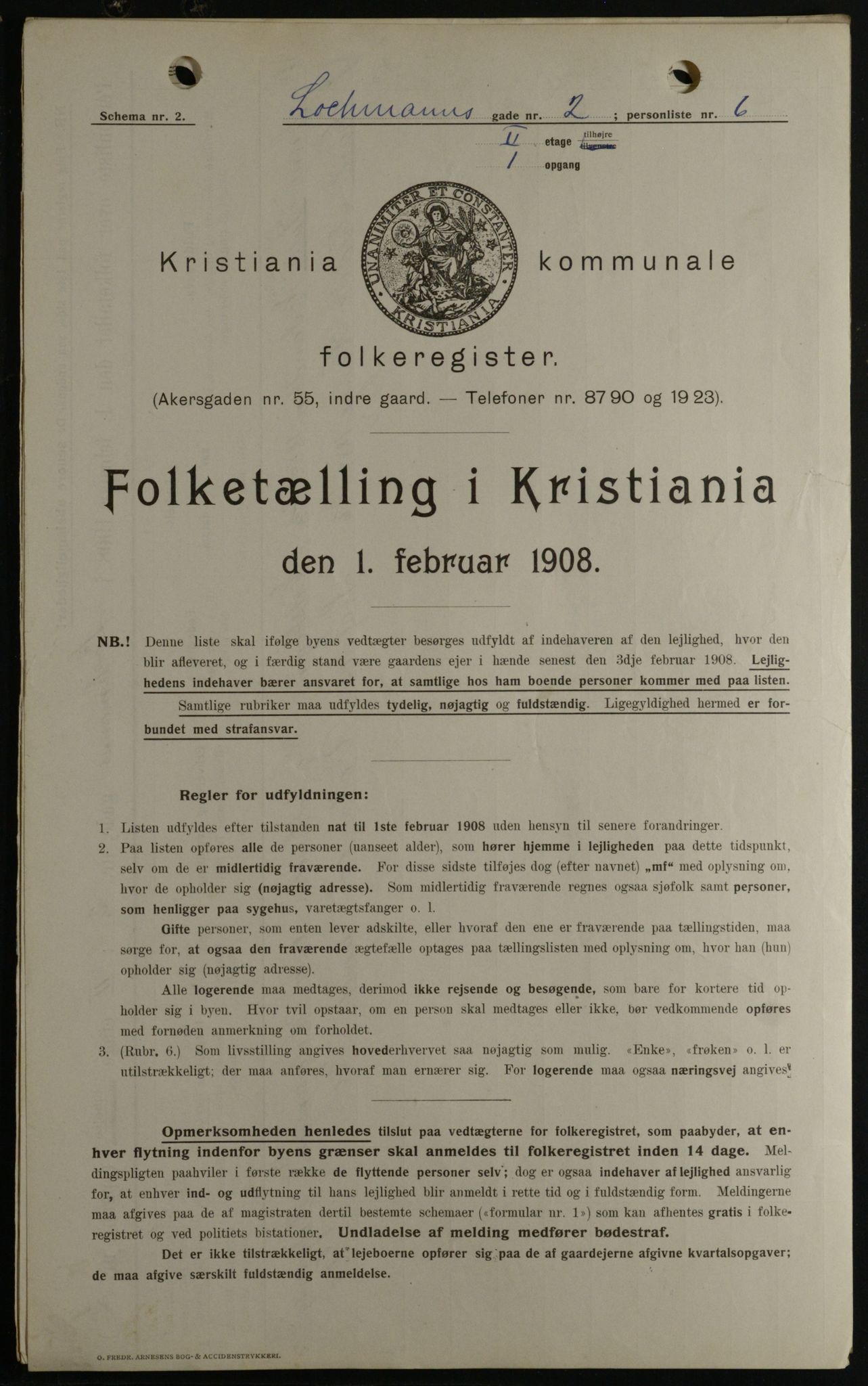 OBA, Municipal Census 1908 for Kristiania, 1908, p. 73471