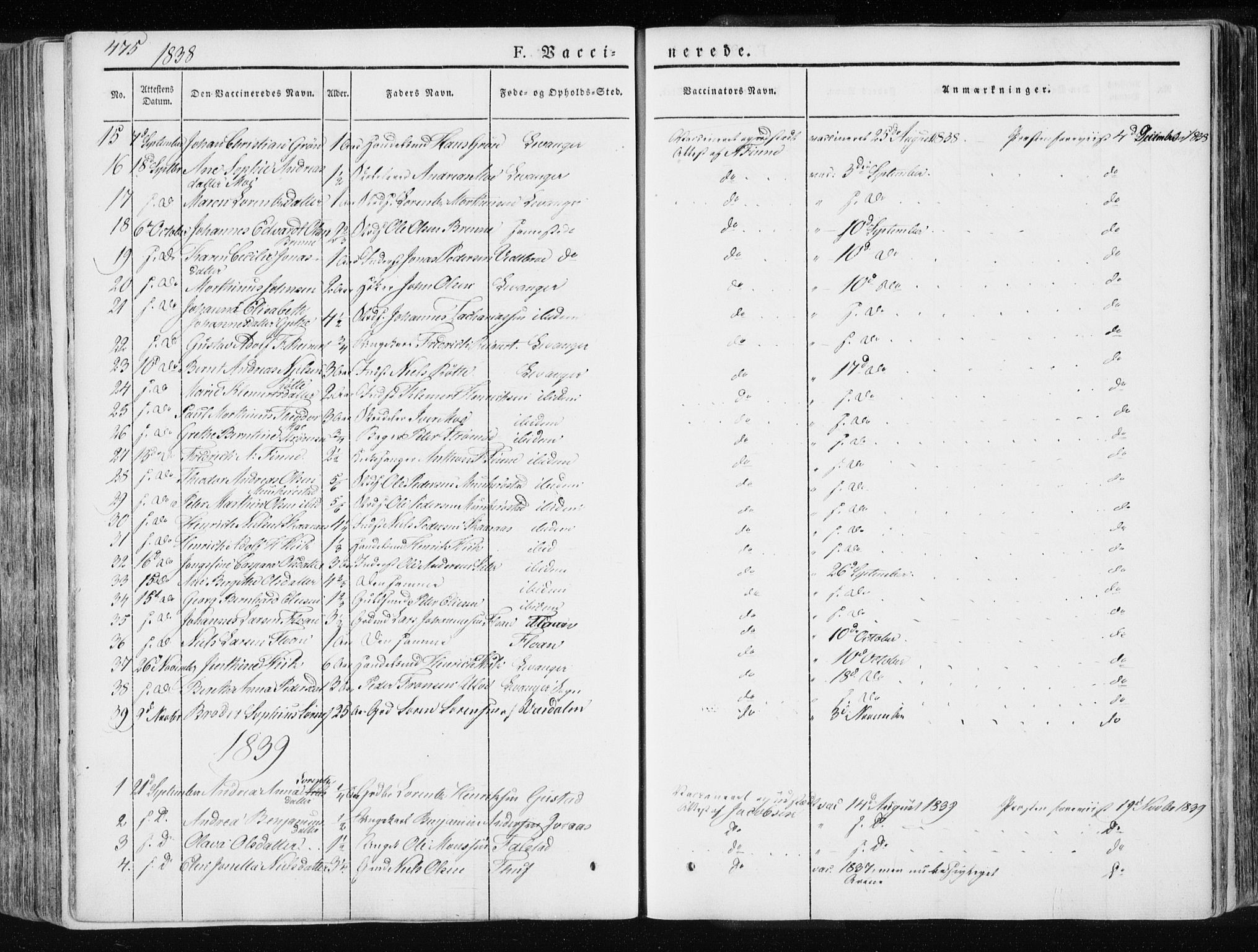 Ministerialprotokoller, klokkerbøker og fødselsregistre - Nord-Trøndelag, SAT/A-1458/717/L0154: Parish register (official) no. 717A06 /1, 1836-1849, p. 475