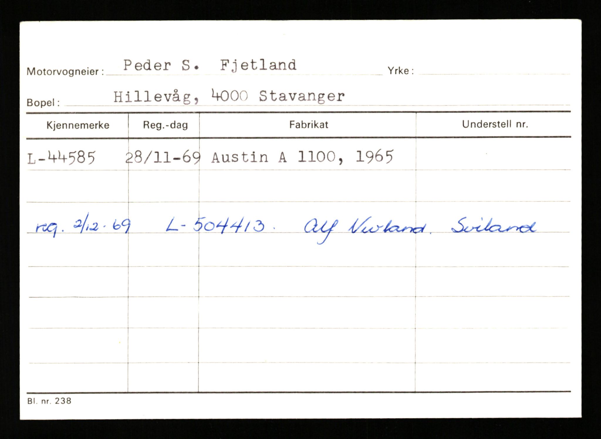 Stavanger trafikkstasjon, AV/SAST-A-101942/0/G/L0006: Registreringsnummer: 34250 - 49007, 1930-1971, p. 2672