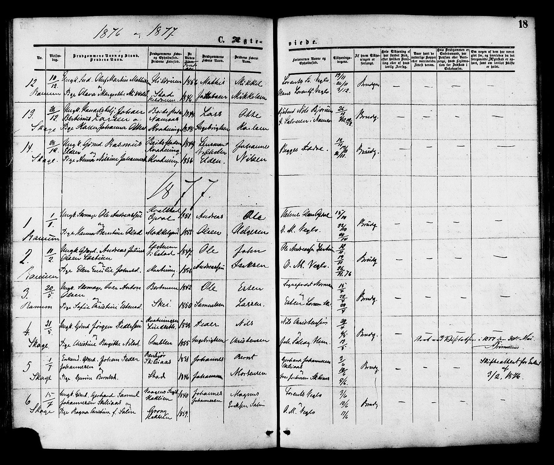 Ministerialprotokoller, klokkerbøker og fødselsregistre - Nord-Trøndelag, SAT/A-1458/764/L0553: Parish register (official) no. 764A08, 1858-1880, p. 18