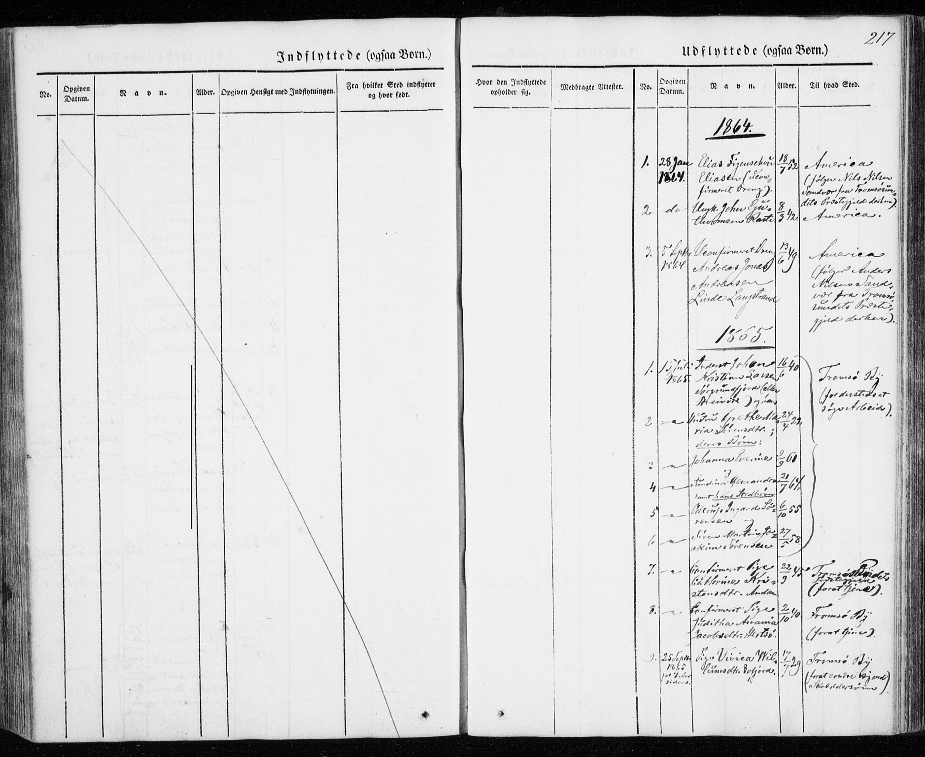 Karlsøy sokneprestembete, AV/SATØ-S-1299/H/Ha/Haa/L0009kirke: Parish register (official) no. 9, 1838-1867, p. 217