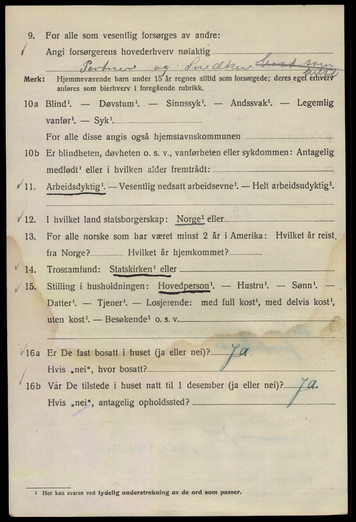 SAO, 1920 census for Kristiania, 1920, p. 221604