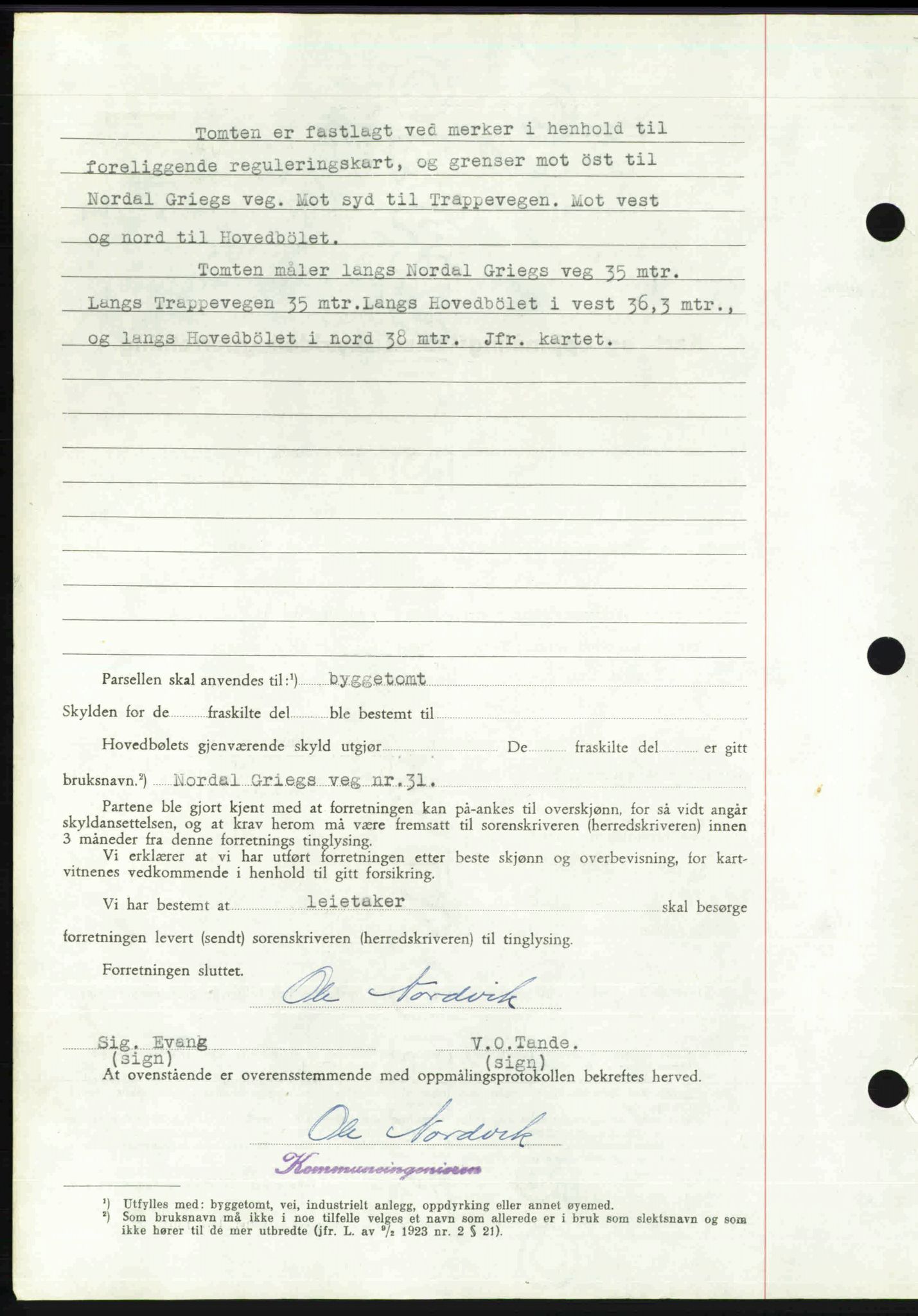 Toten tingrett, SAH/TING-006/H/Hb/Hbc/L0020: Mortgage book no. Hbc-20, 1948-1948, Diary no: : 3490/1948