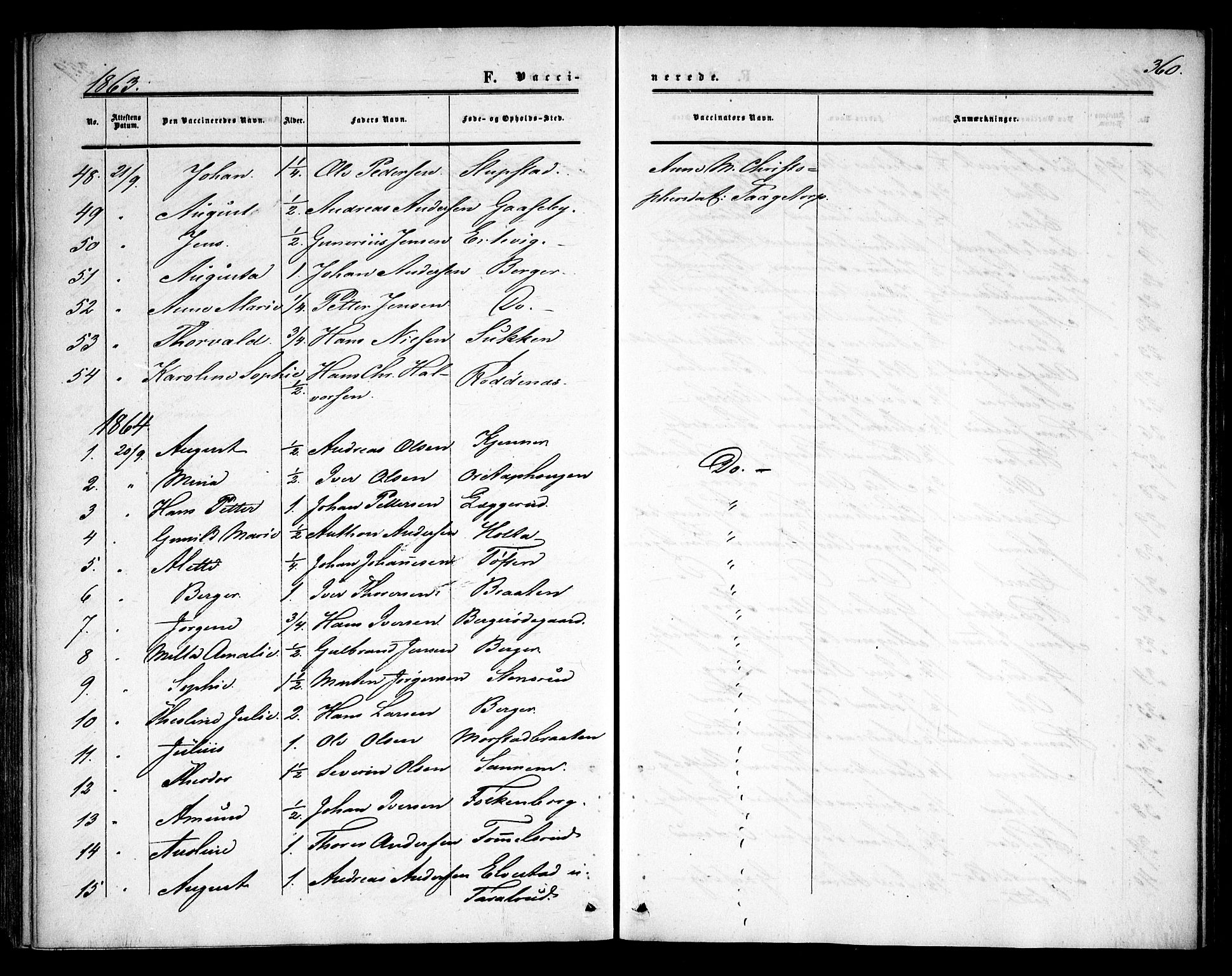 Rødenes prestekontor Kirkebøker, SAO/A-2005/F/Fa/L0007: Parish register (official) no. I 7, 1860-1869, p. 360