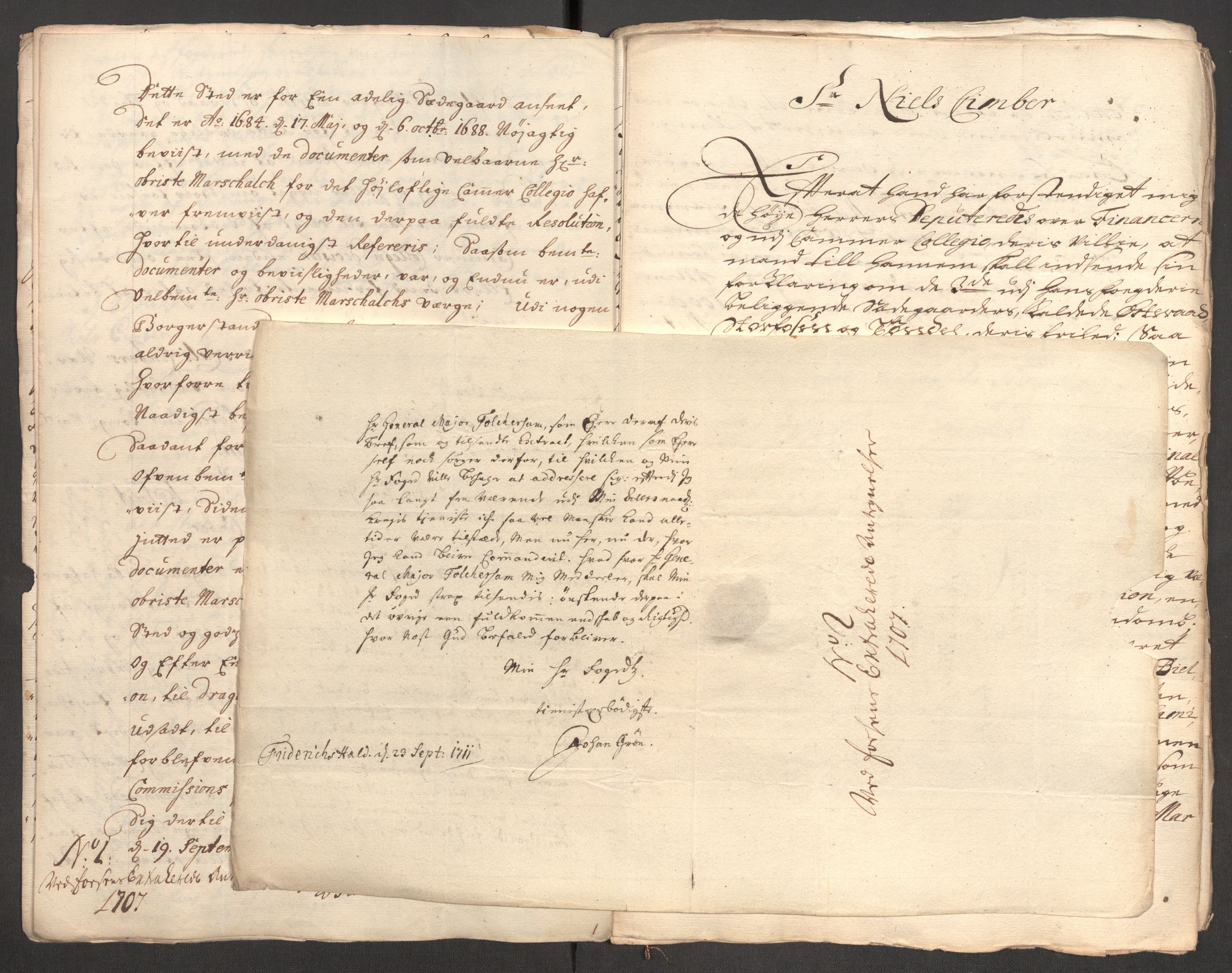 Rentekammeret inntil 1814, Reviderte regnskaper, Fogderegnskap, AV/RA-EA-4092/R57/L3857: Fogderegnskap Fosen, 1706-1707, p. 486