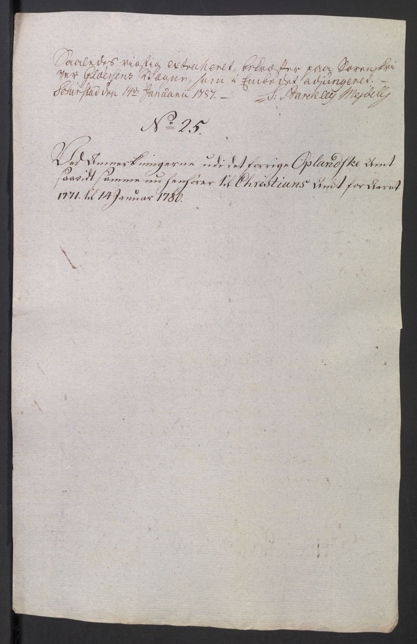 Rentekammeret inntil 1814, Reviderte regnskaper, Mindre regnskaper, AV/RA-EA-4068/Rb/L0014: Opplands amt, 1771-1779, p. 884