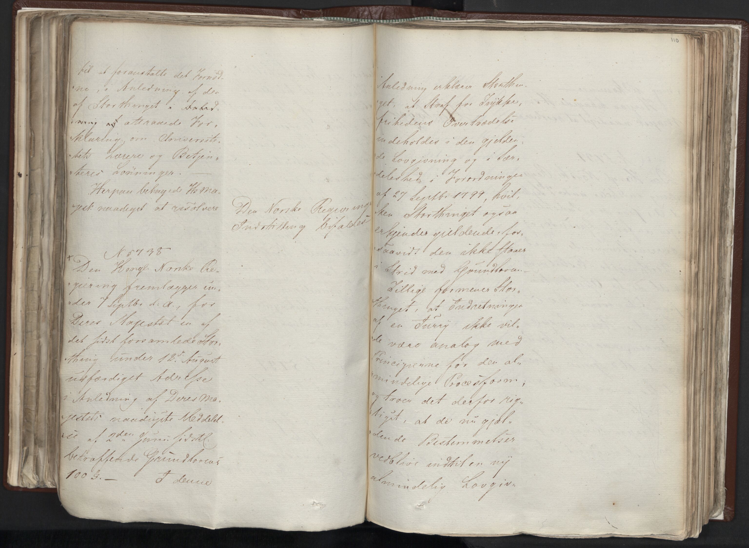 Statsrådssekretariatet, AV/RA-S-1001/A/Ab/L0012: Kgl. res. nr. 5679-6008 II, 1821, p. 109b-110a