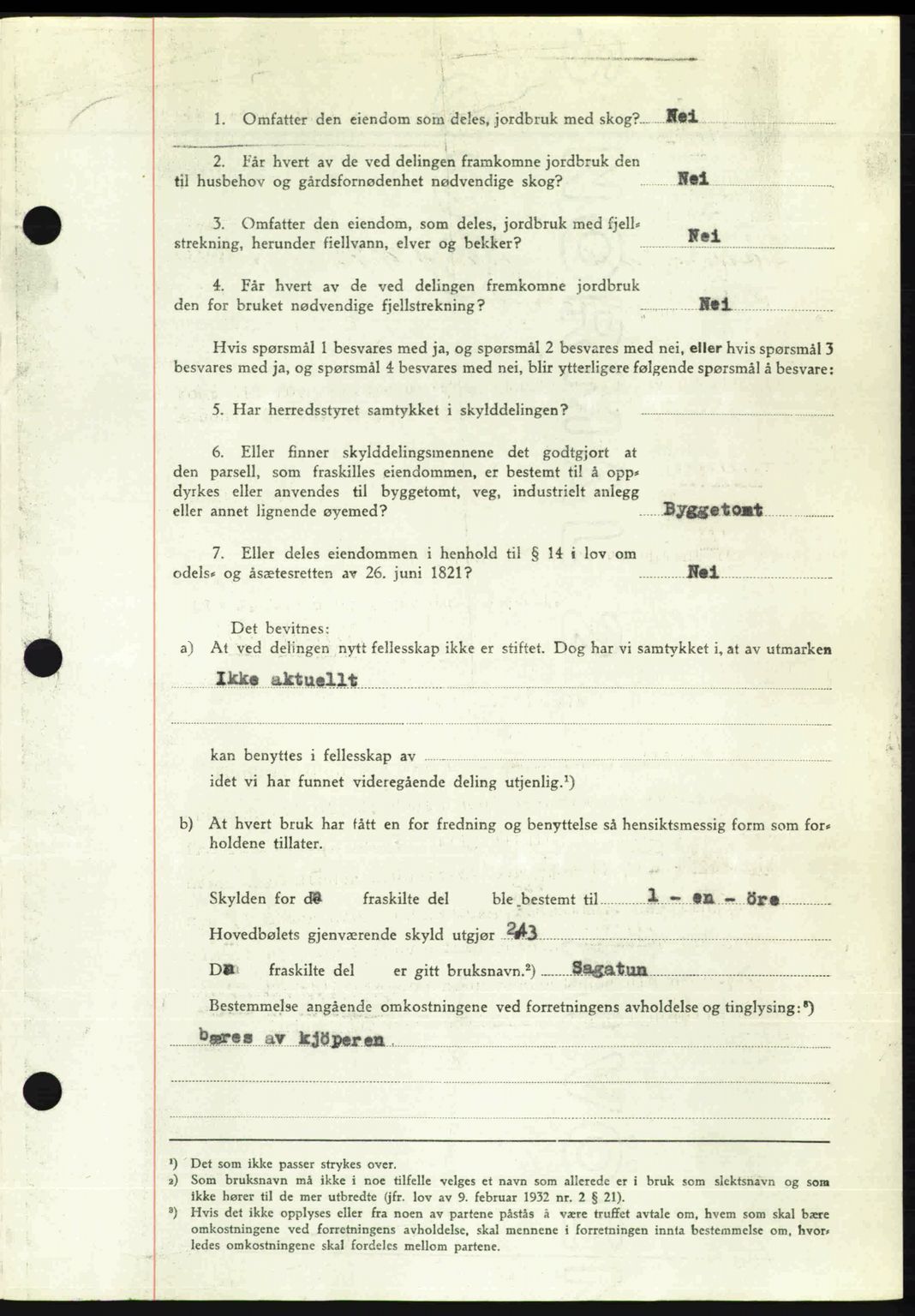 Romsdal sorenskriveri, AV/SAT-A-4149/1/2/2C: Mortgage book no. A24, 1947-1947, Diary no: : 2812/1947