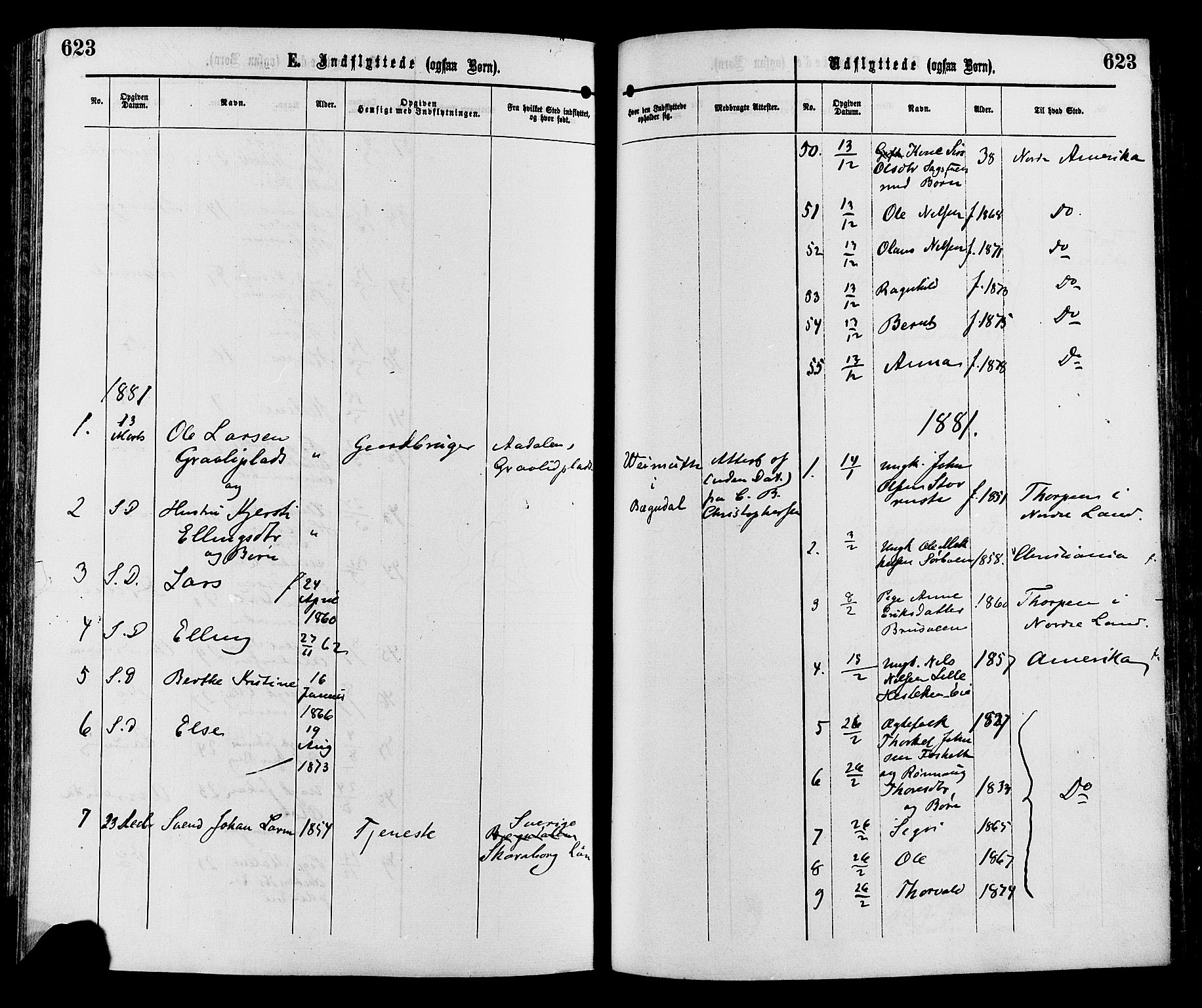 Sør-Aurdal prestekontor, SAH/PREST-128/H/Ha/Haa/L0008: Parish register (official) no. 8, 1877-1885, p. 623