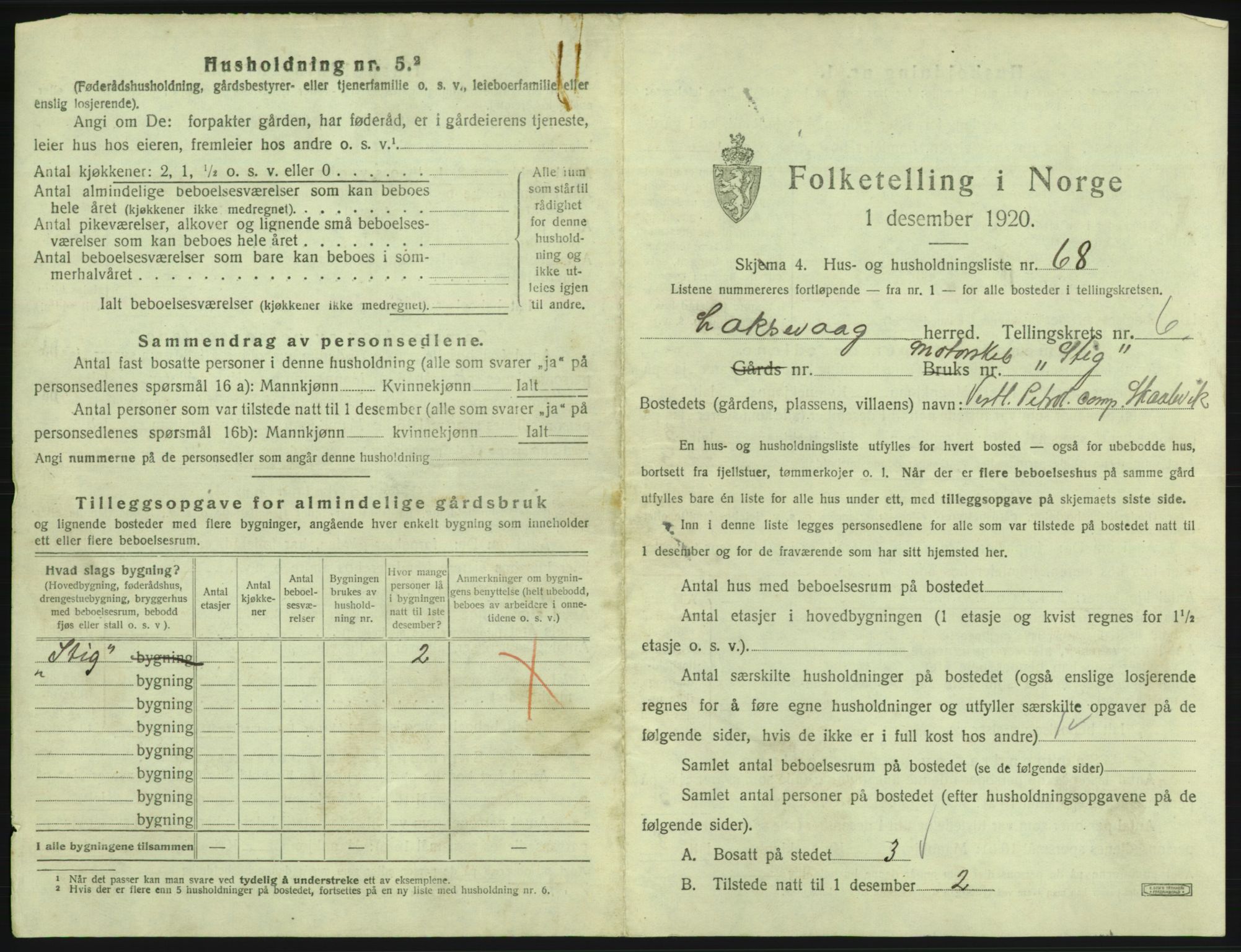 SAB, 1920 census for Laksevåg, 1920, p. 1559