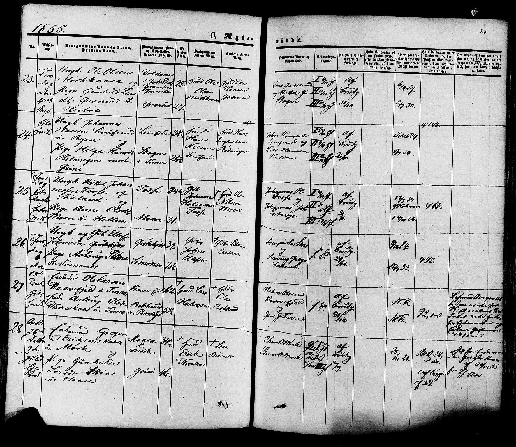 Heddal kirkebøker, SAKO/A-268/F/Fa/L0007: Parish register (official) no. I 7, 1855-1877, p. 310