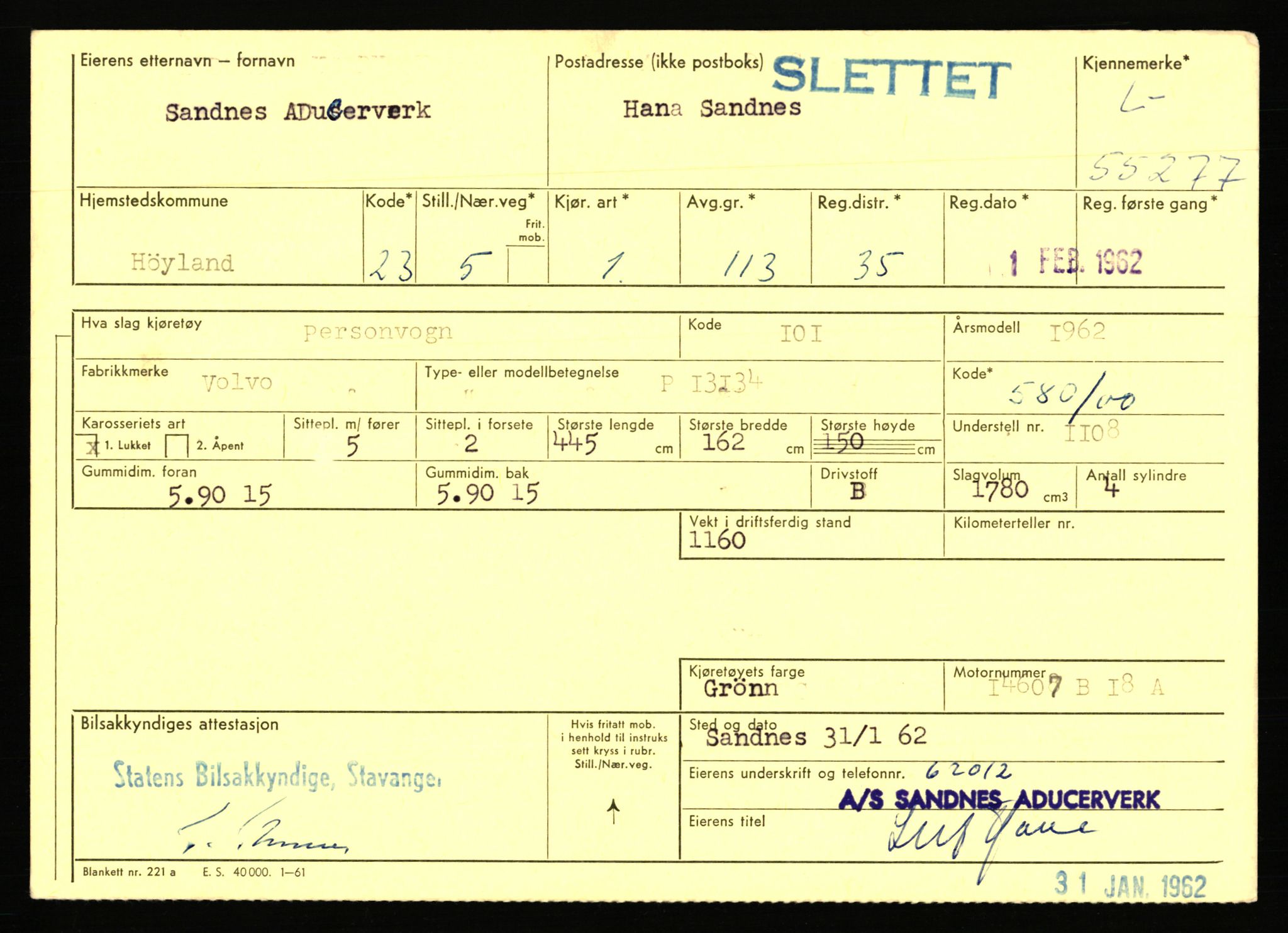 Stavanger trafikkstasjon, AV/SAST-A-101942/0/F/L0054: L-54200 - L-55699, 1930-1971, p. 2189