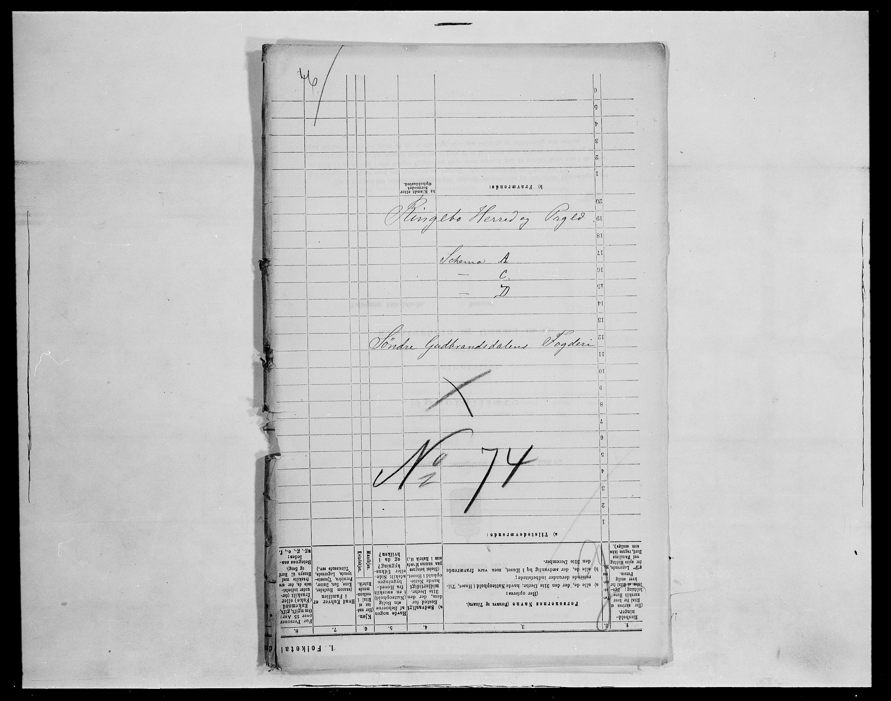 SAH, 1875 census for 0520P Ringebu, 1875, p. 12
