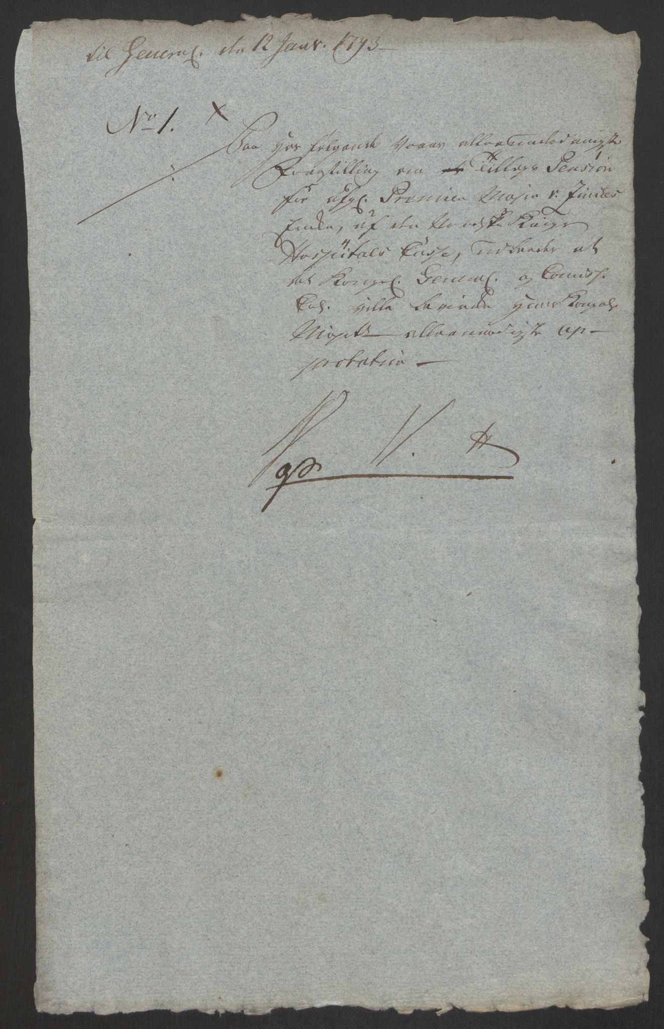 Forsvaret, Den norske kvesthuskasse/krigshospitalkasse, AV/RA-RAFA-1887/F/Fa/L0008: Konsepter, 1790-1793, p. 1006