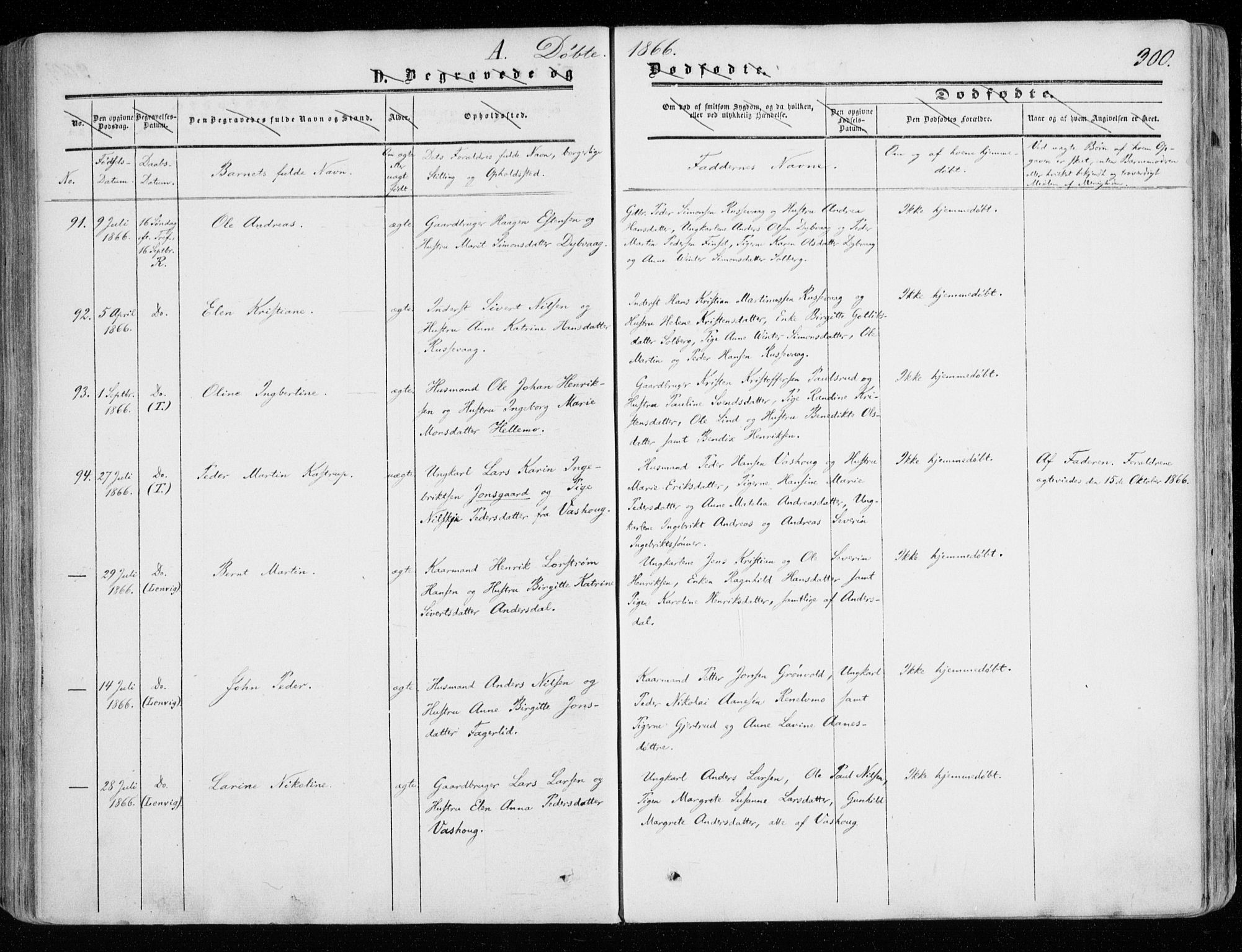 Tranøy sokneprestkontor, AV/SATØ-S-1313/I/Ia/Iaa/L0007kirke: Parish register (official) no. 7, 1856-1866, p. 300