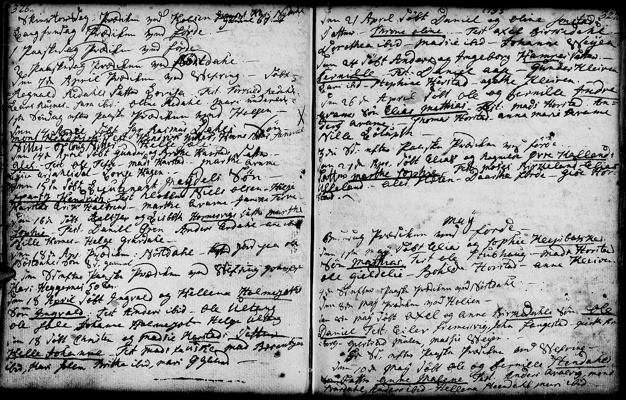 Førde sokneprestembete, AV/SAB-A-79901/H/Haa/Haaa/L0004: Parish register (official) no. A 4, 1781-1803, p. 326-327