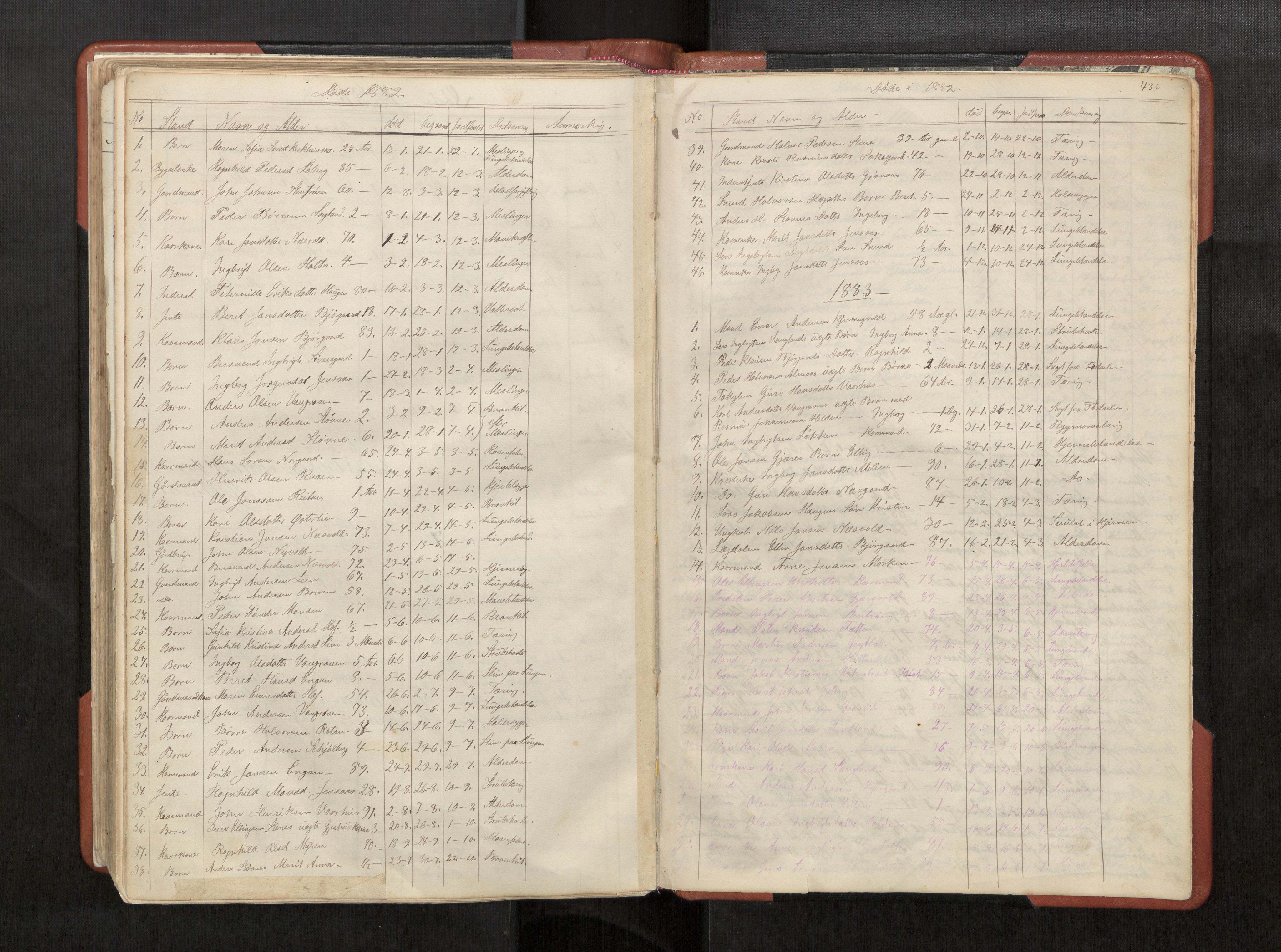 Ministerialprotokoller, klokkerbøker og fødselsregistre - Sør-Trøndelag, SAT/A-1456/686/L0985: Parish register (copy) no. 686C01, 1871-1933, p. 436