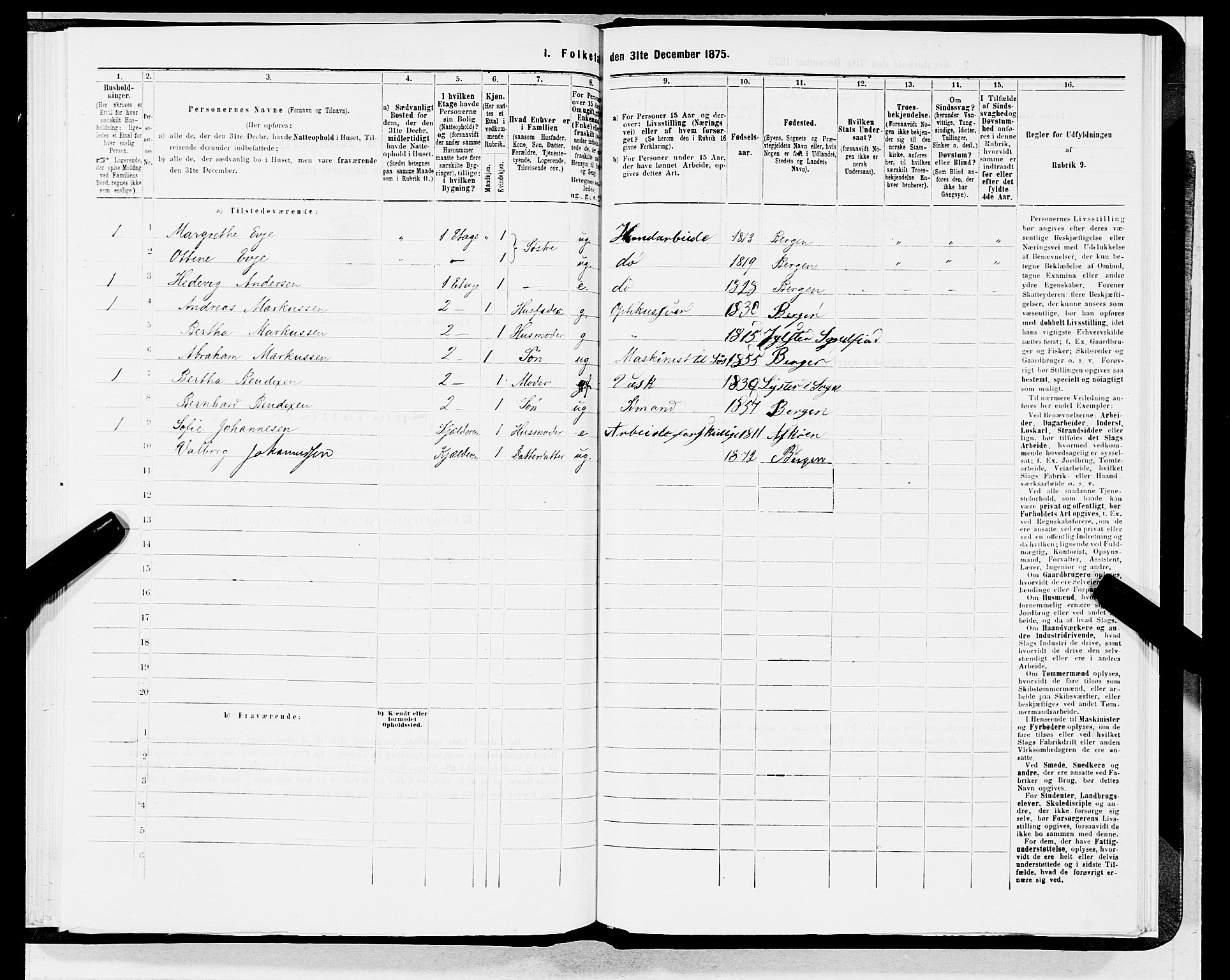 SAB, 1875 census for 1301 Bergen, 1875, p. 630