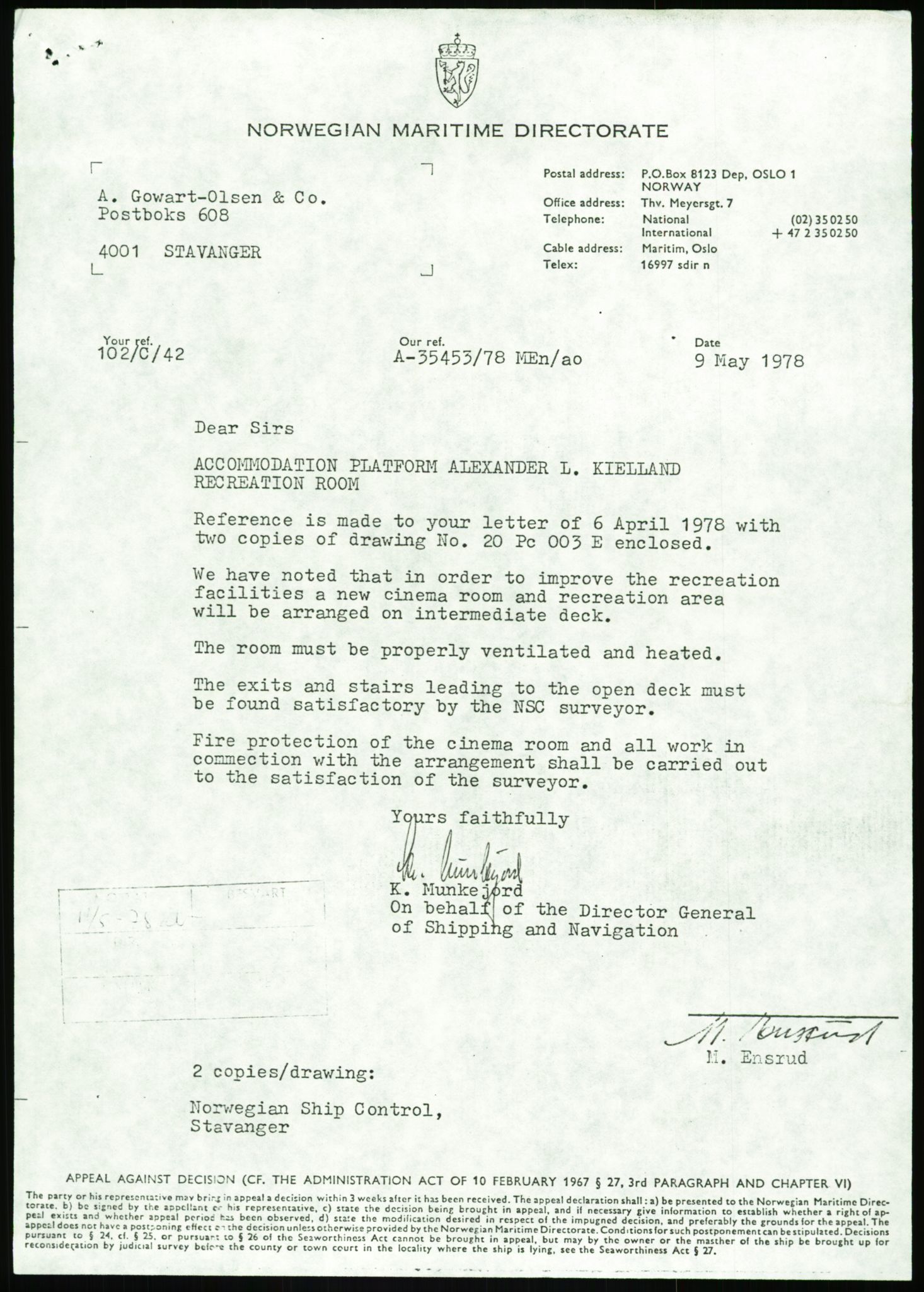 Justisdepartementet, Granskningskommisjonen ved Alexander Kielland-ulykken 27.3.1980, AV/RA-S-1165/D/L0002: I Det norske Veritas (I1-I5, I7-I11, I14-I17, I21-I28, I30-I31)/B Stavanger Drilling A/S (B4), 1980-1981, p. 576