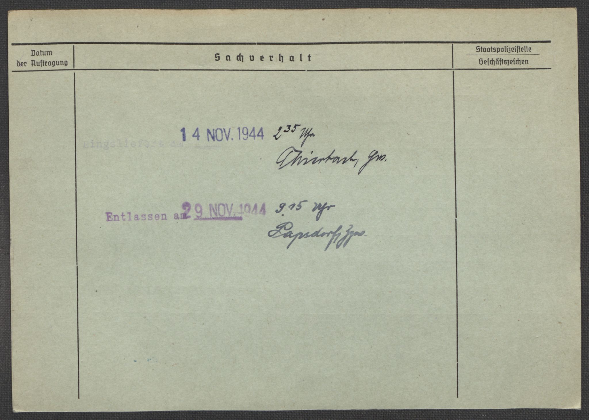 Befehlshaber der Sicherheitspolizei und des SD, AV/RA-RAFA-5969/E/Ea/Eaa/L0007: Register over norske fanger i Møllergata 19: Lundb-N, 1940-1945, p. 91