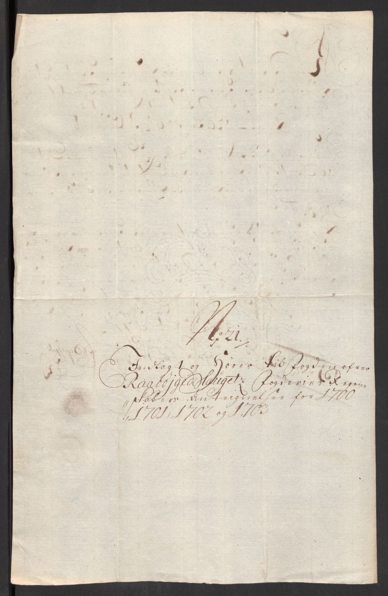 Rentekammeret inntil 1814, Reviderte regnskaper, Fogderegnskap, AV/RA-EA-4092/R40/L2447: Fogderegnskap Råbyggelag, 1703-1705, p. 210