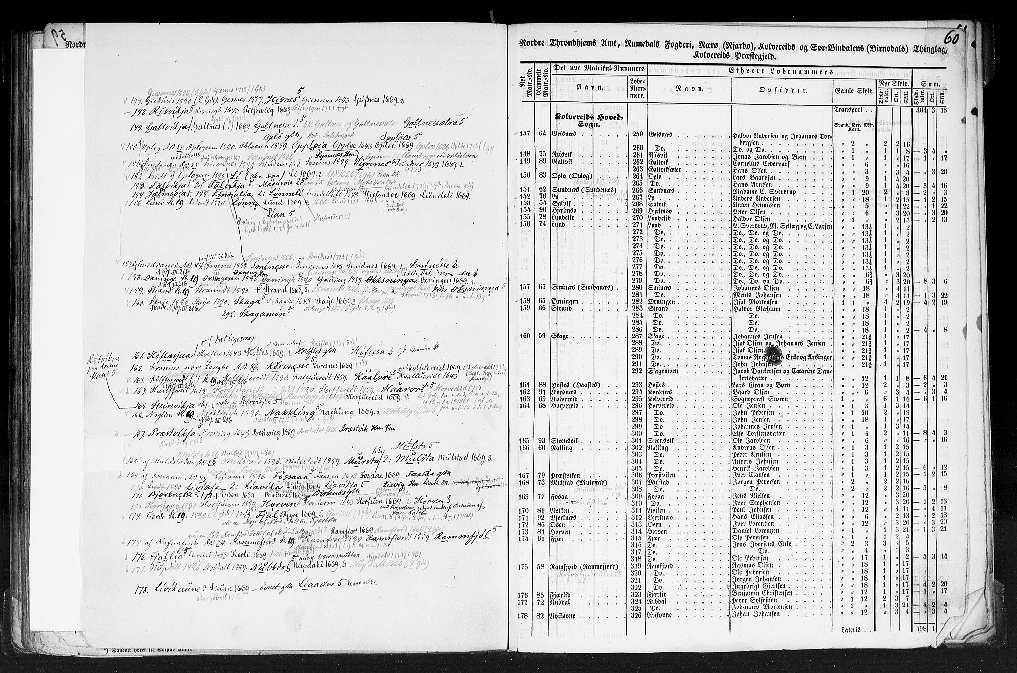 Rygh, AV/RA-PA-0034/F/Fb/L0015/0001: Matrikkelen for 1838 / Matrikkelen for 1838 - Nordre Trondhjems amt (Nord-Trøndelag fylke), 1838, p. 60a