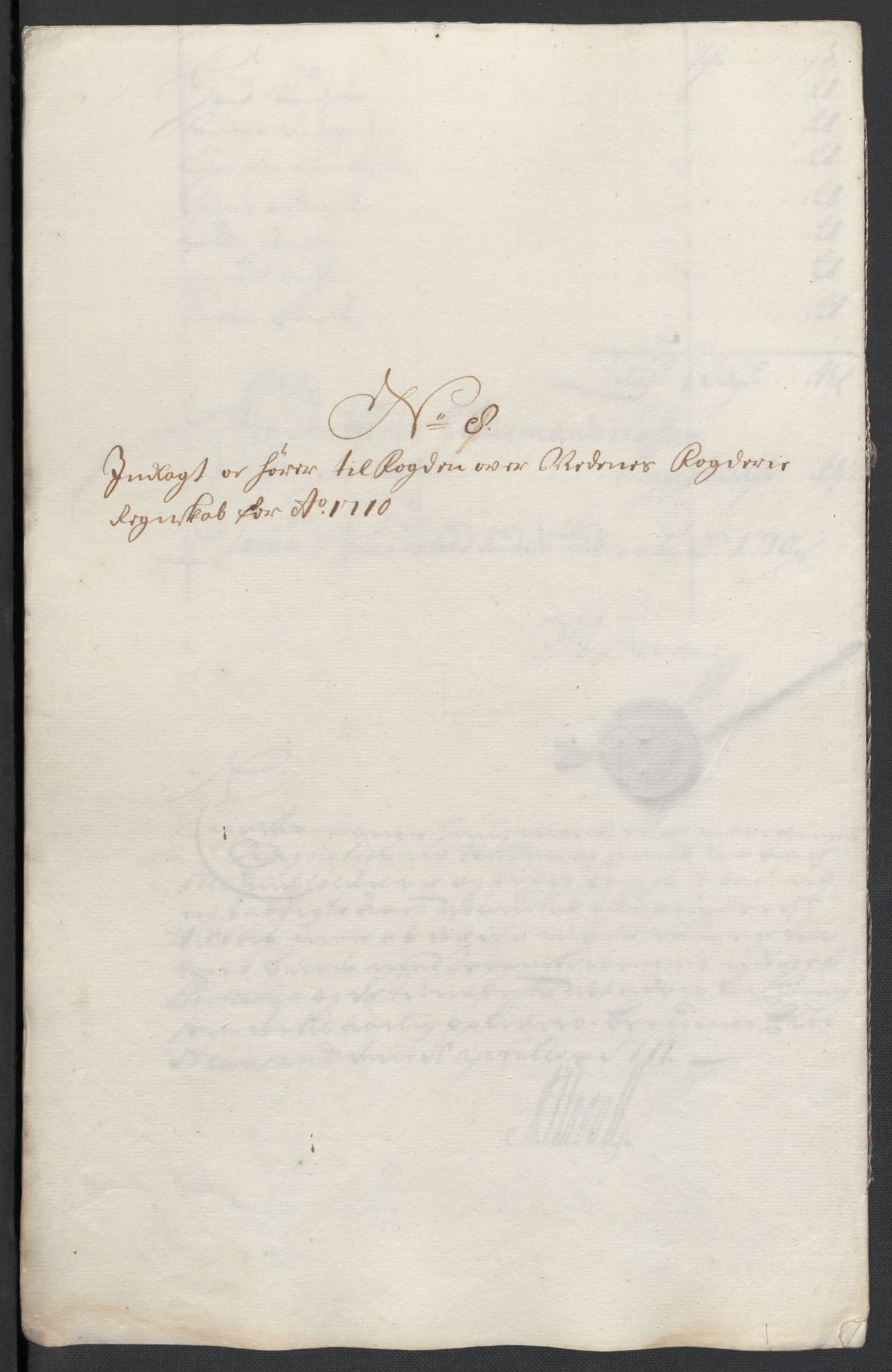 Rentekammeret inntil 1814, Reviderte regnskaper, Fogderegnskap, AV/RA-EA-4092/R39/L2319: Fogderegnskap Nedenes, 1710-1711, p. 51