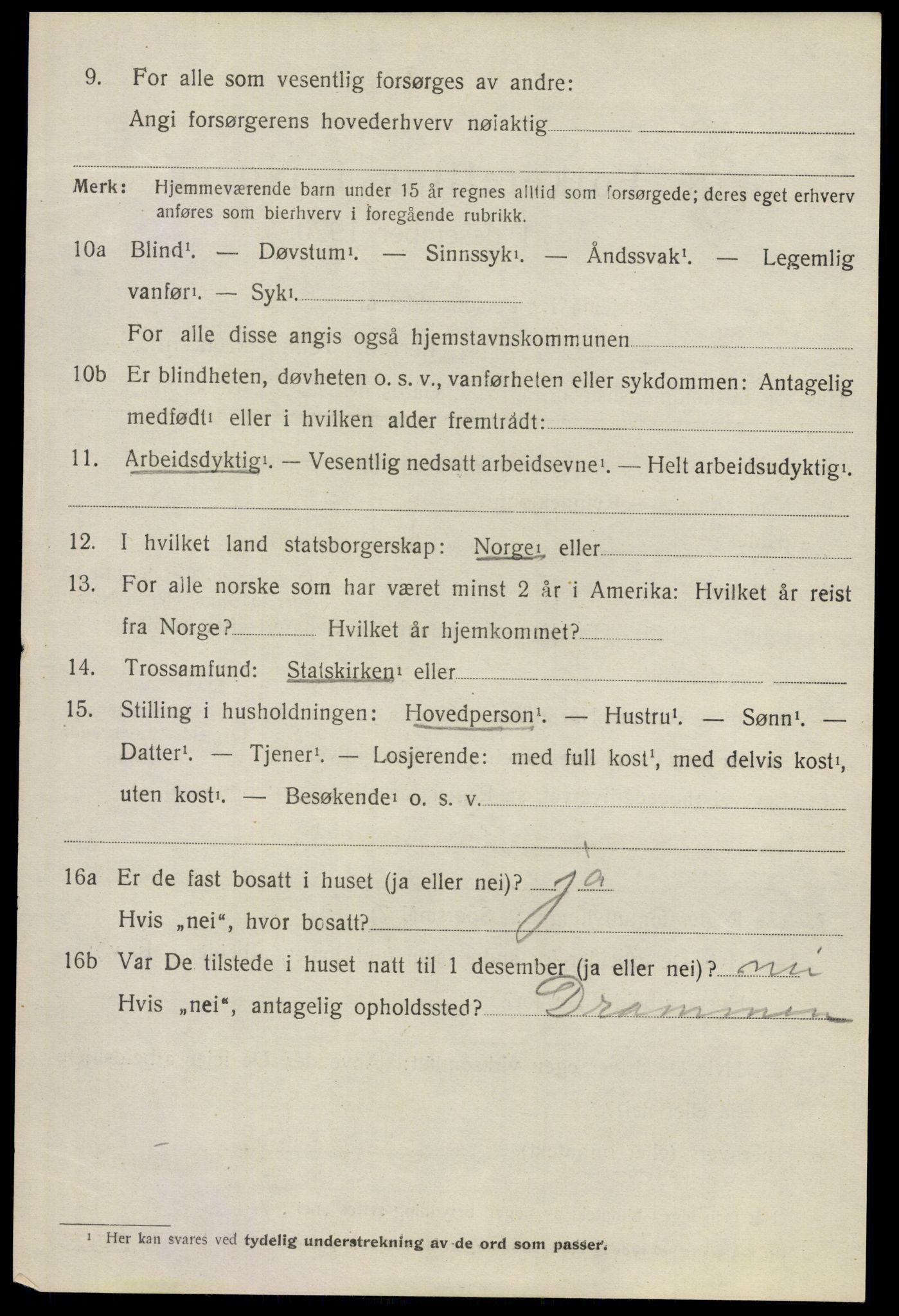 SAO, 1920 census for Skedsmo, 1920, p. 3582