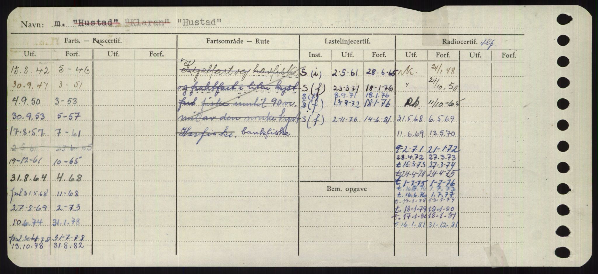 Sjøfartsdirektoratet med forløpere, Skipsmålingen, RA/S-1627/H/Ha/L0003/0001: Fartøy, Hilm-Mar / Fartøy, Hilm-Kol, p. 148