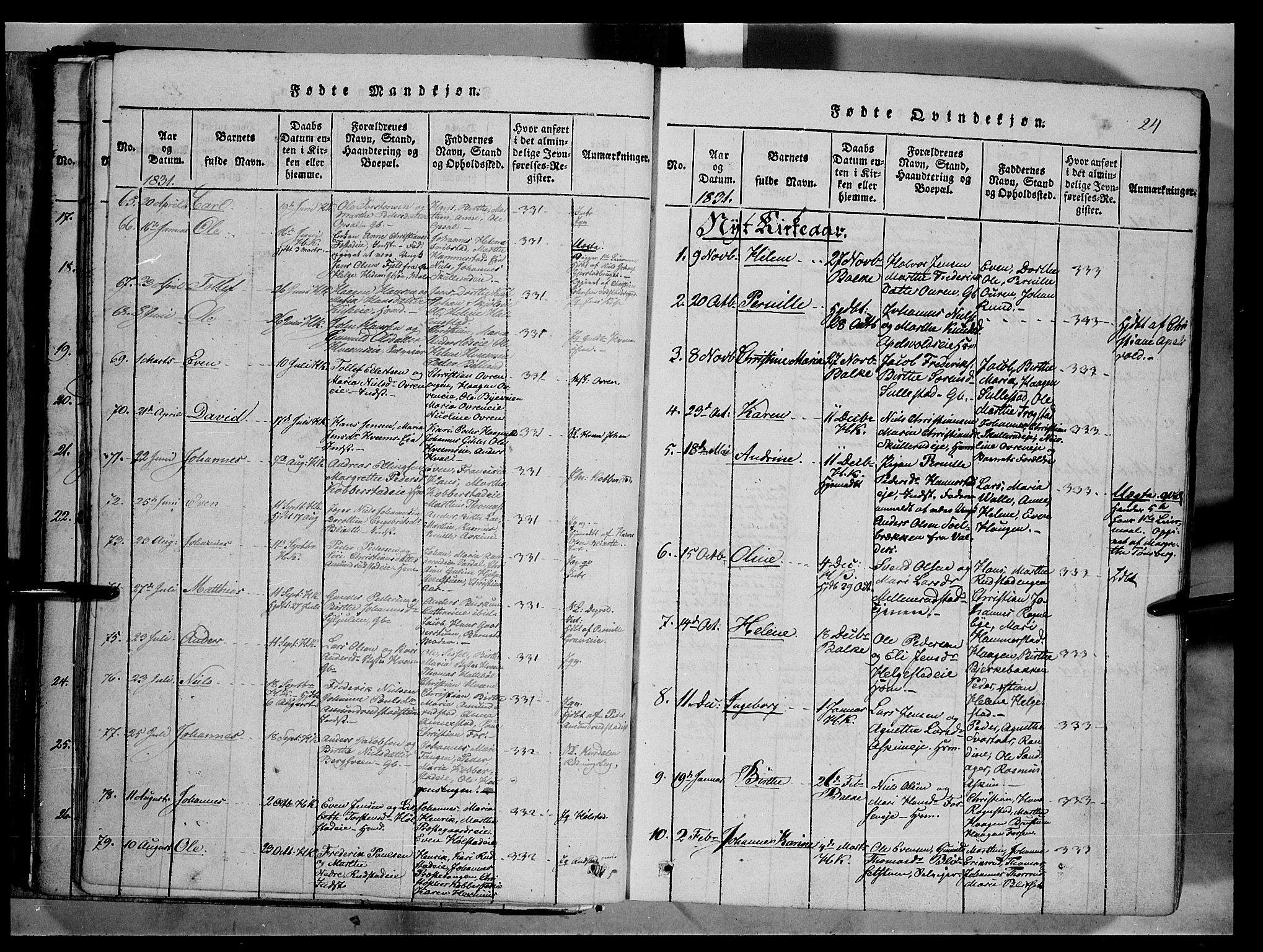 Østre Toten prestekontor, SAH/PREST-104/H/Ha/Haa/L0001: Parish register (official) no. 1, 1828-1839, p. 24