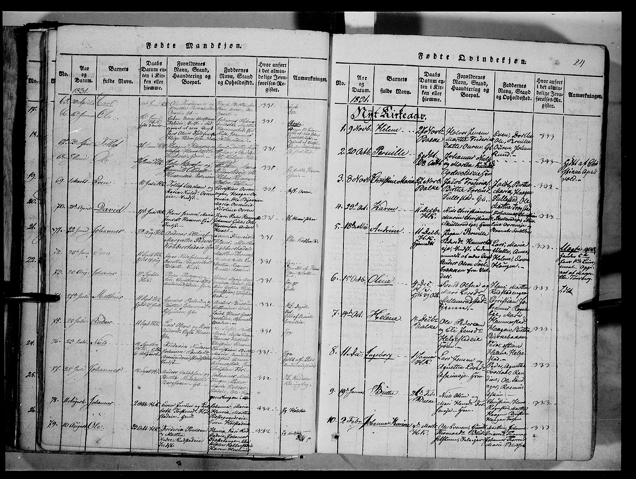 Østre Toten prestekontor, AV/SAH-PREST-104/H/Ha/Haa/L0001: Parish register (official) no. 1, 1828-1839, p. 24