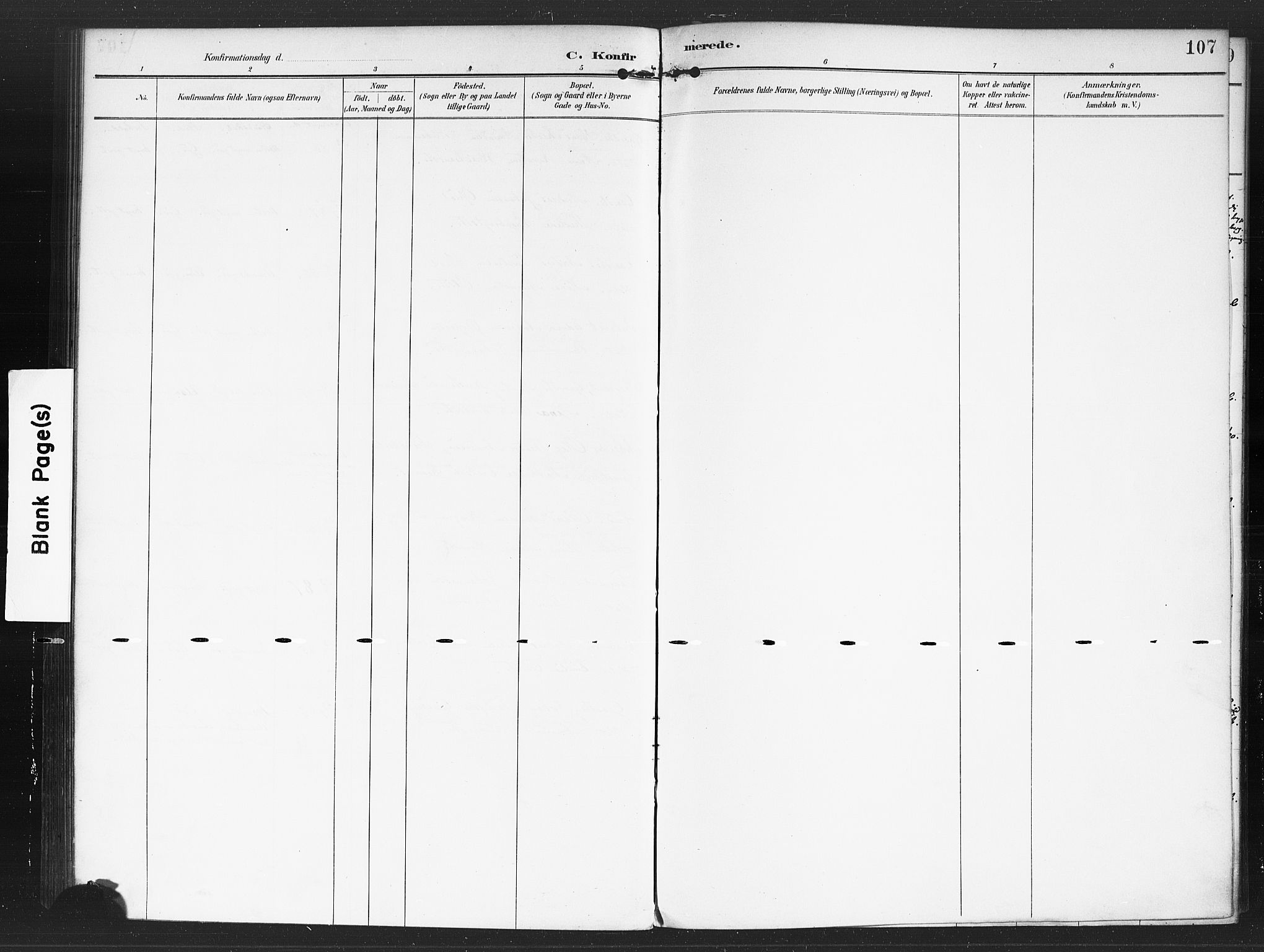 Rødenes prestekontor Kirkebøker, AV/SAO-A-2005/F/Fa/L0010: Parish register (official) no. I 10, 1890-1900, p. 107