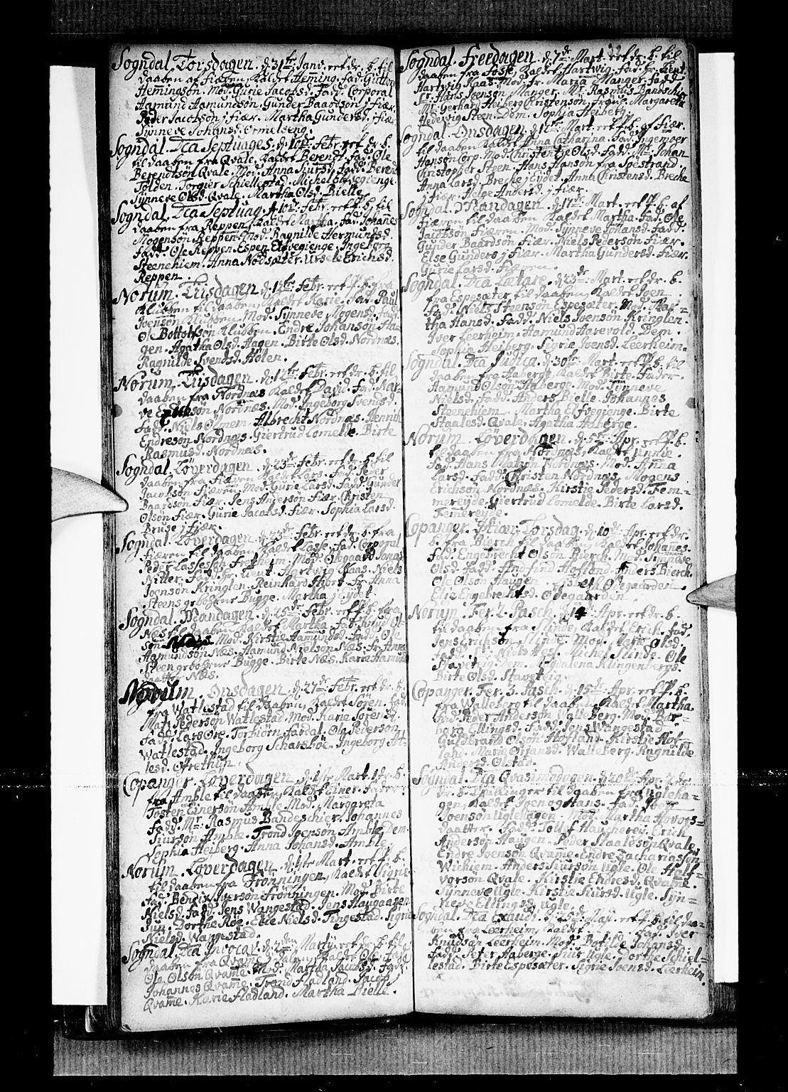 Sogndal sokneprestembete, AV/SAB-A-81301/H/Haa/Haaa/L0002: Parish register (official) no. A 2, 1725-1741, p. 32