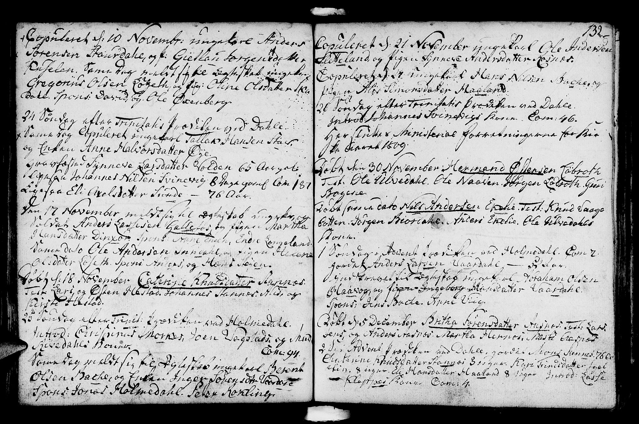 Fjaler sokneprestembete, SAB/A-79801/H/Haa/Haaa/L0003: Parish register (official) no. A 3, 1799-1814, p. 132