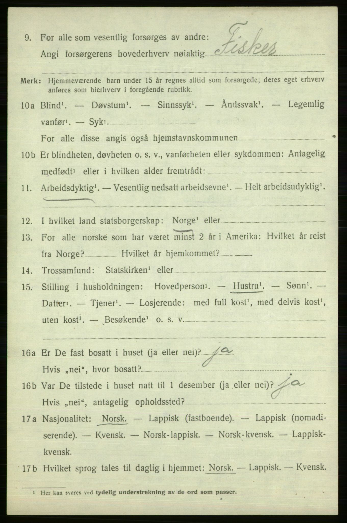 SATØ, 1920 census for Vardø rural district, 1920, p. 2561