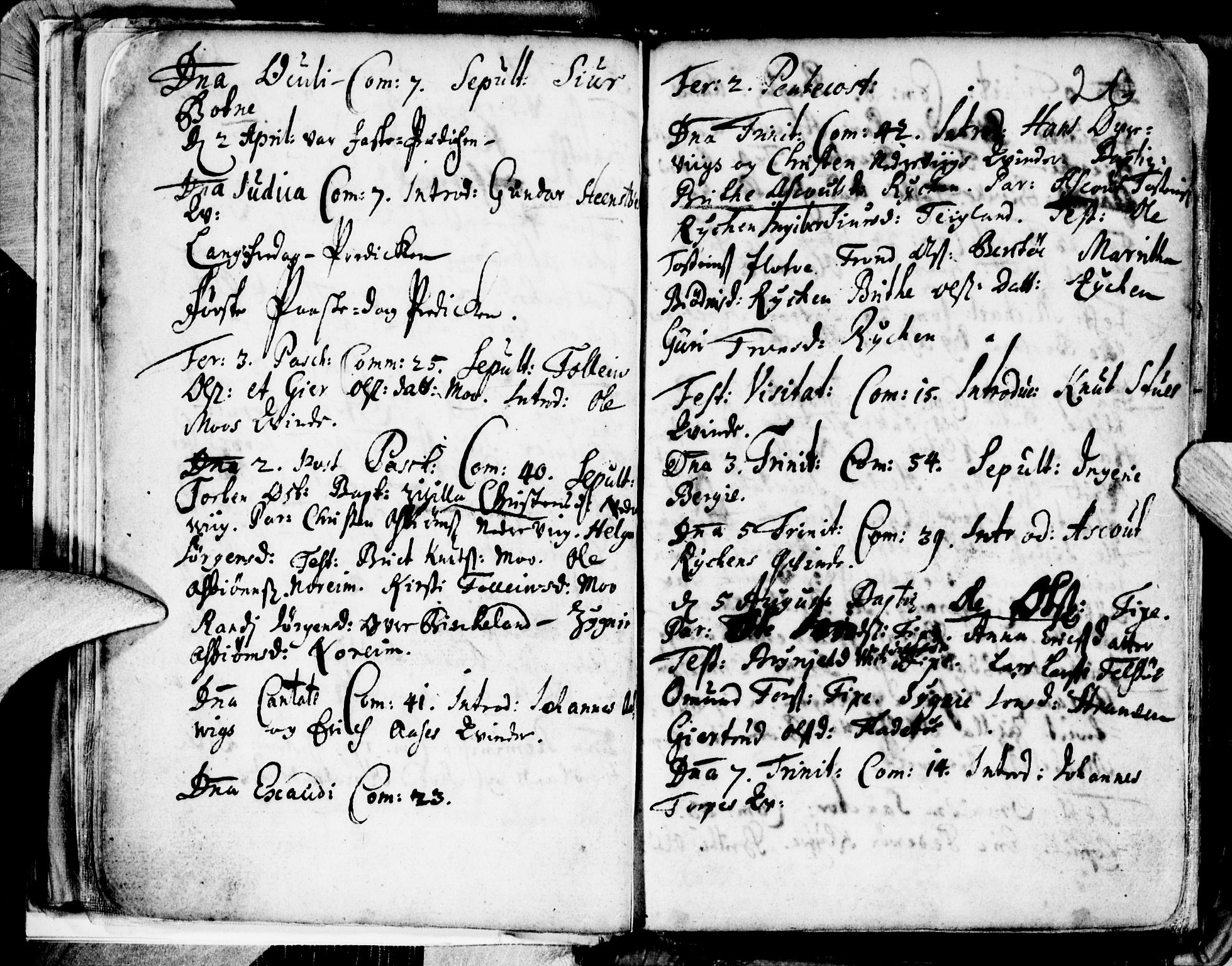 Kvam sokneprestembete, SAB/A-76201/H/Haa: Parish register (official) no. A 1, 1690-1741, p. 26