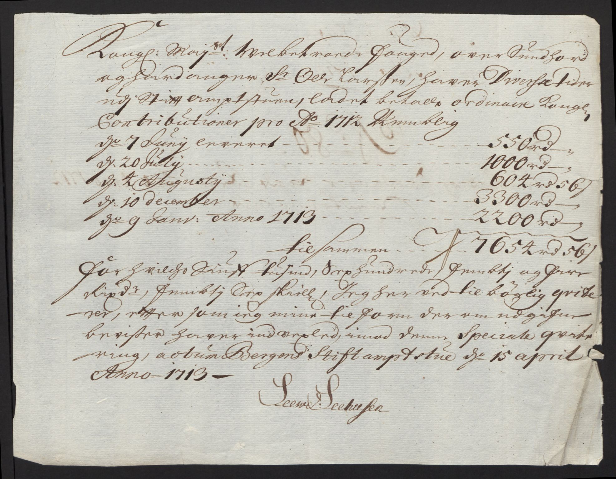 Rentekammeret inntil 1814, Reviderte regnskaper, Fogderegnskap, AV/RA-EA-4092/R48/L2988: Fogderegnskap Sunnhordland og Hardanger, 1712, p. 413