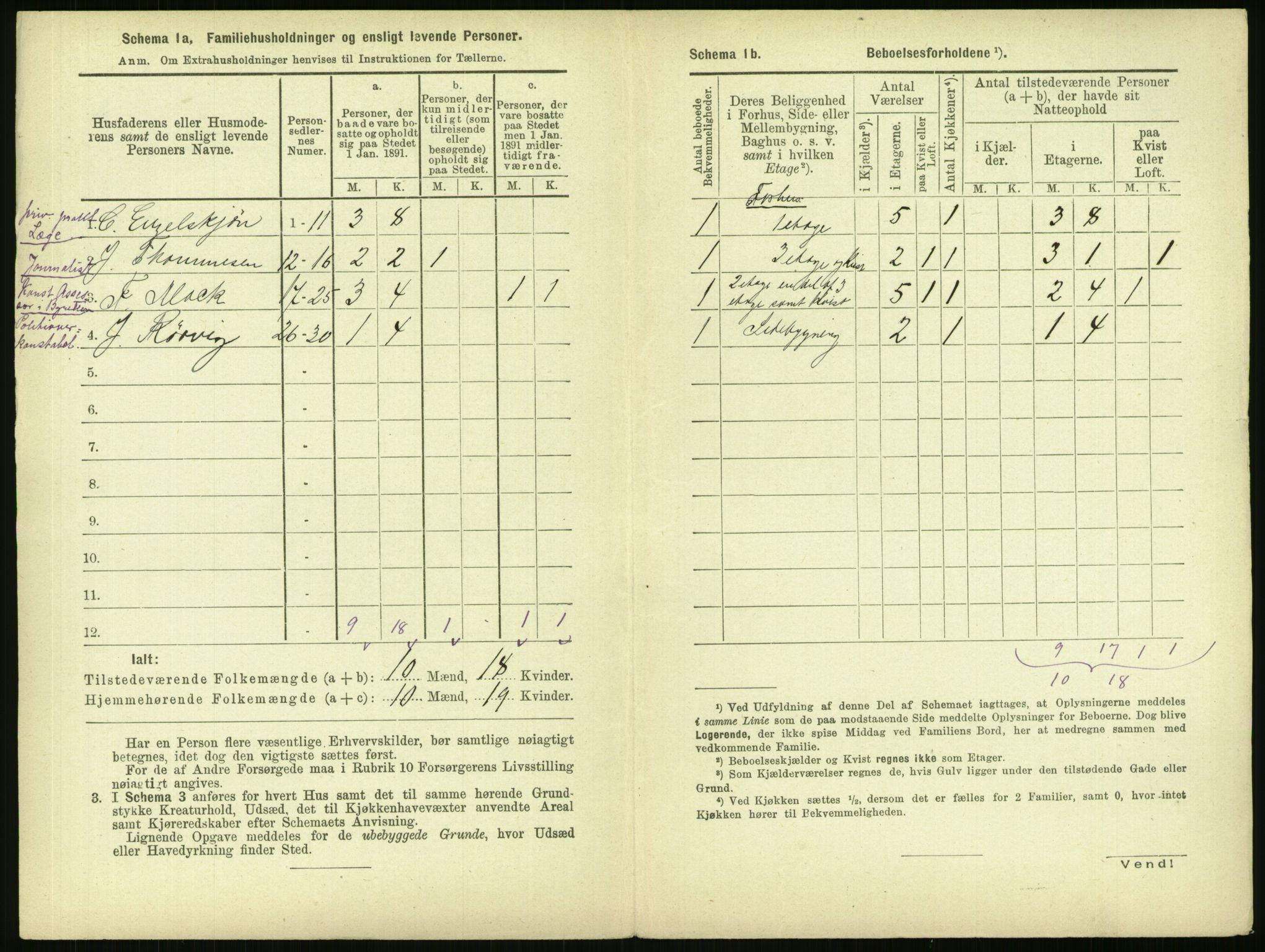 RA, 1891 census for 0301 Kristiania, 1891, p. 33061