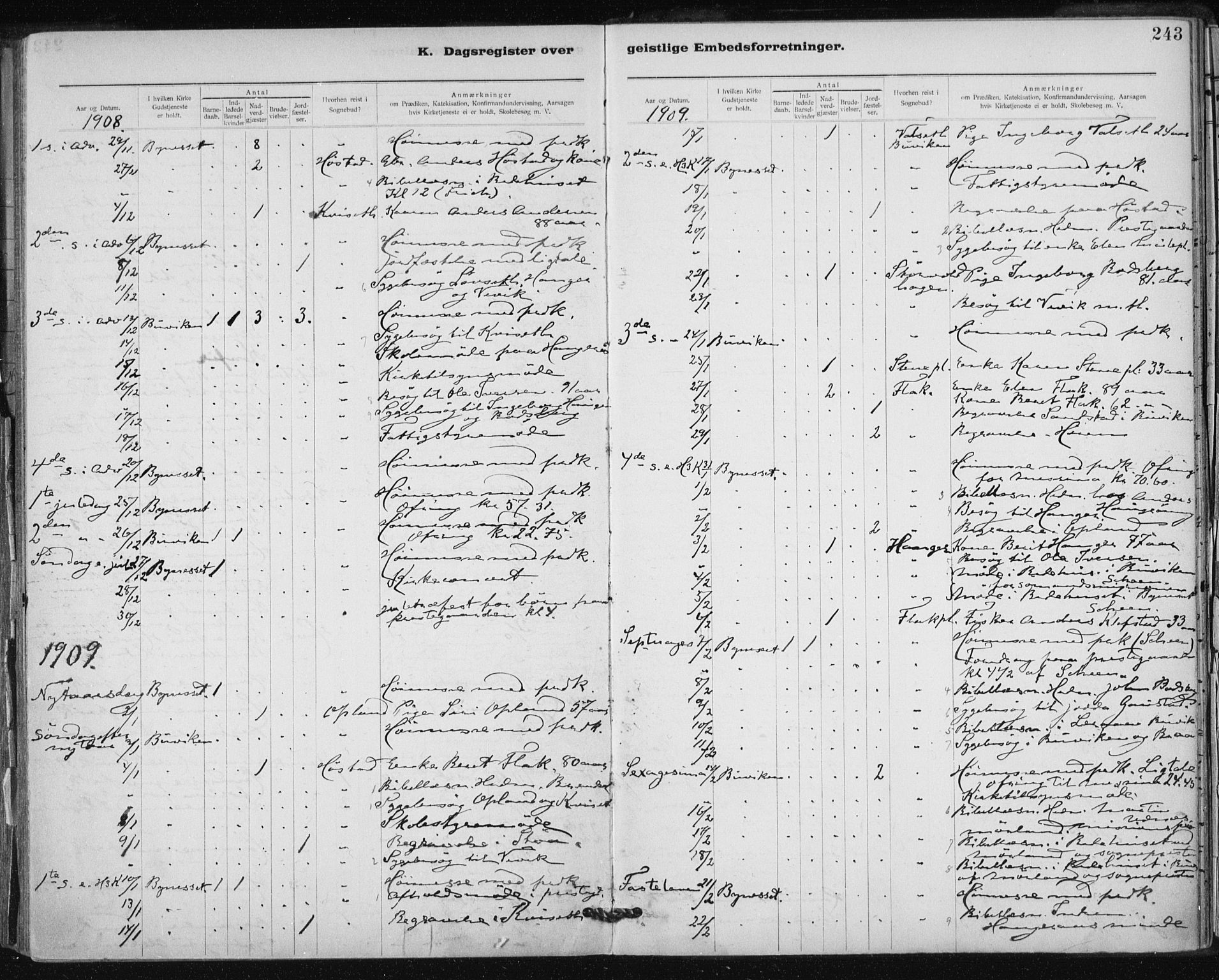 Ministerialprotokoller, klokkerbøker og fødselsregistre - Sør-Trøndelag, SAT/A-1456/612/L0381: Parish register (official) no. 612A13, 1907-1923, p. 243