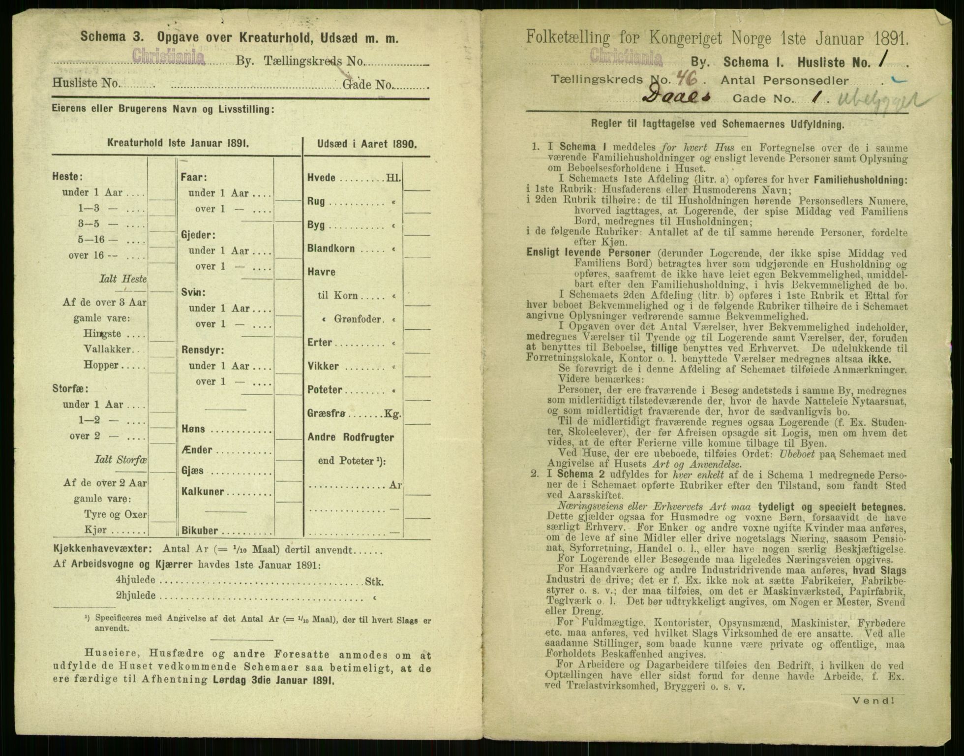 RA, 1891 census for 0301 Kristiania, 1891, p. 27986