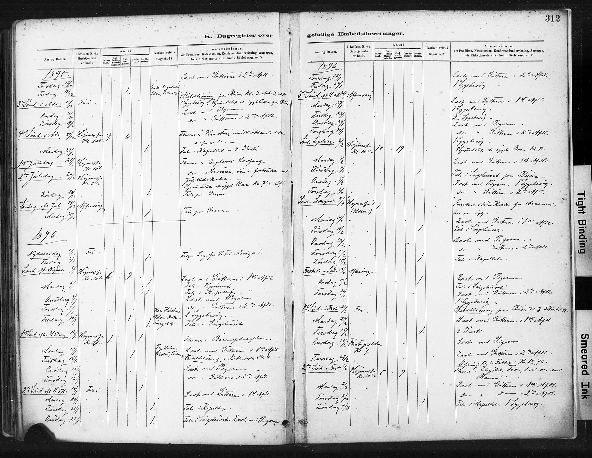 St. Johannes sokneprestkontor, SAST/A-101814/001/30/30BA/L0003: Parish register (official) no. A 3, 1885-1910, p. 312