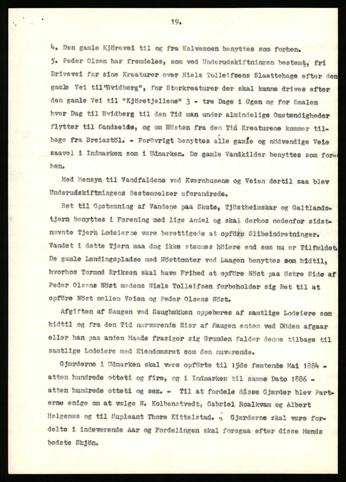 Statsarkivet i Stavanger, AV/SAST-A-101971/03/Y/Yj/L0087: Avskrifter sortert etter gårdsnavn: Tjemsland nordre - Todhammer, 1750-1930, p. 323