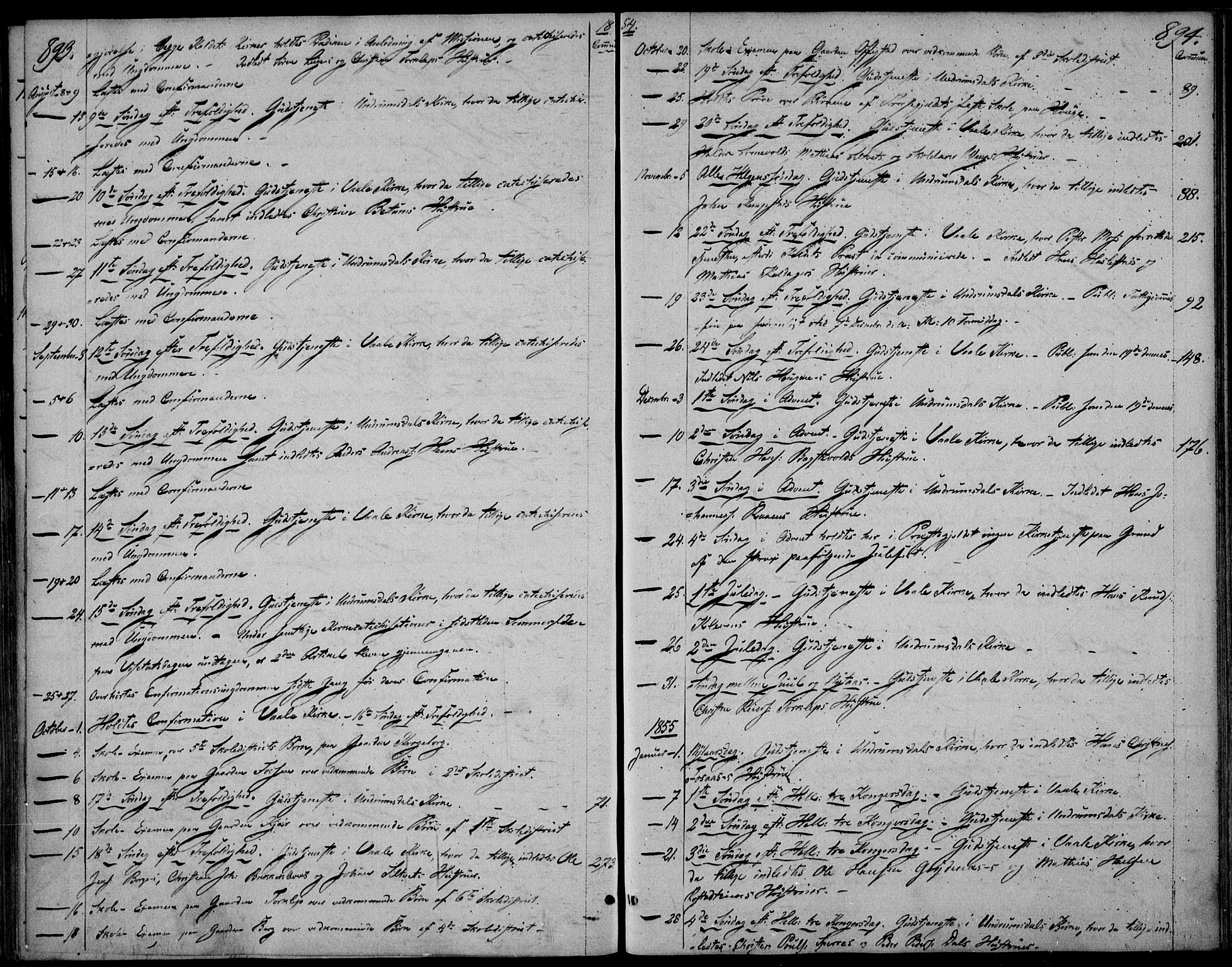 Våle kirkebøker, SAKO/A-334/F/Fa/L0009b: Parish register (official) no. I 9B, 1841-1860, p. 893-894