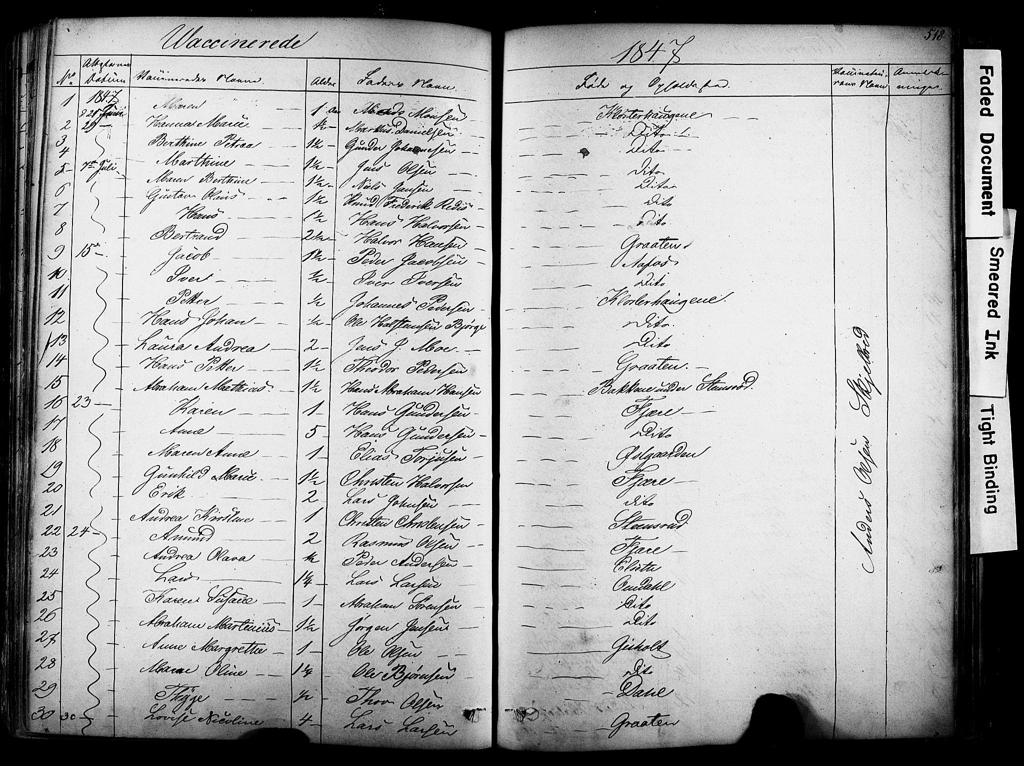 Solum kirkebøker, SAKO/A-306/F/Fa/L0006: Parish register (official) no. I 6, 1844-1855, p. 518