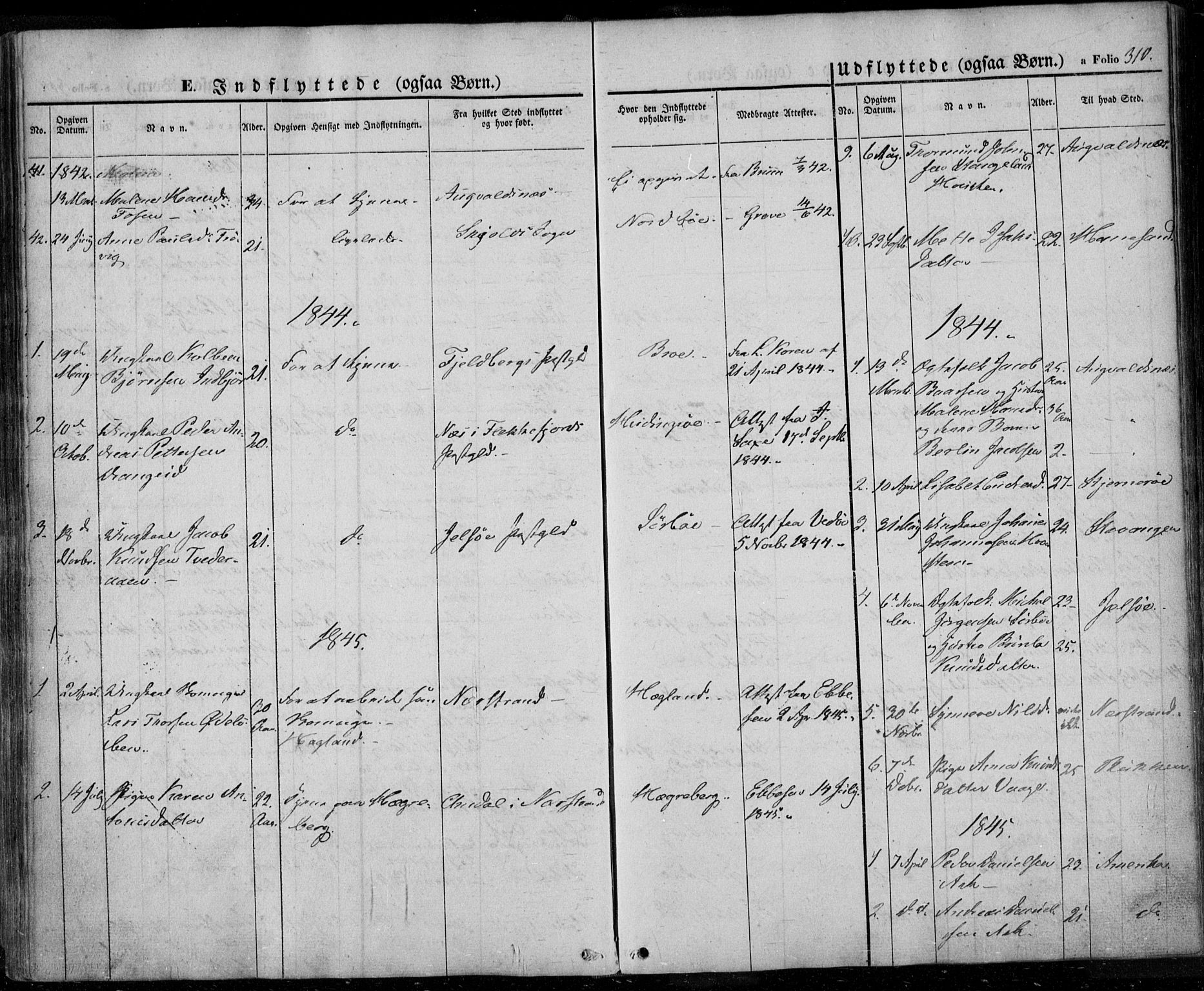 Rennesøy sokneprestkontor, SAST/A -101827/H/Ha/Haa/L0005: Parish register (official) no. A 5, 1838-1859, p. 310