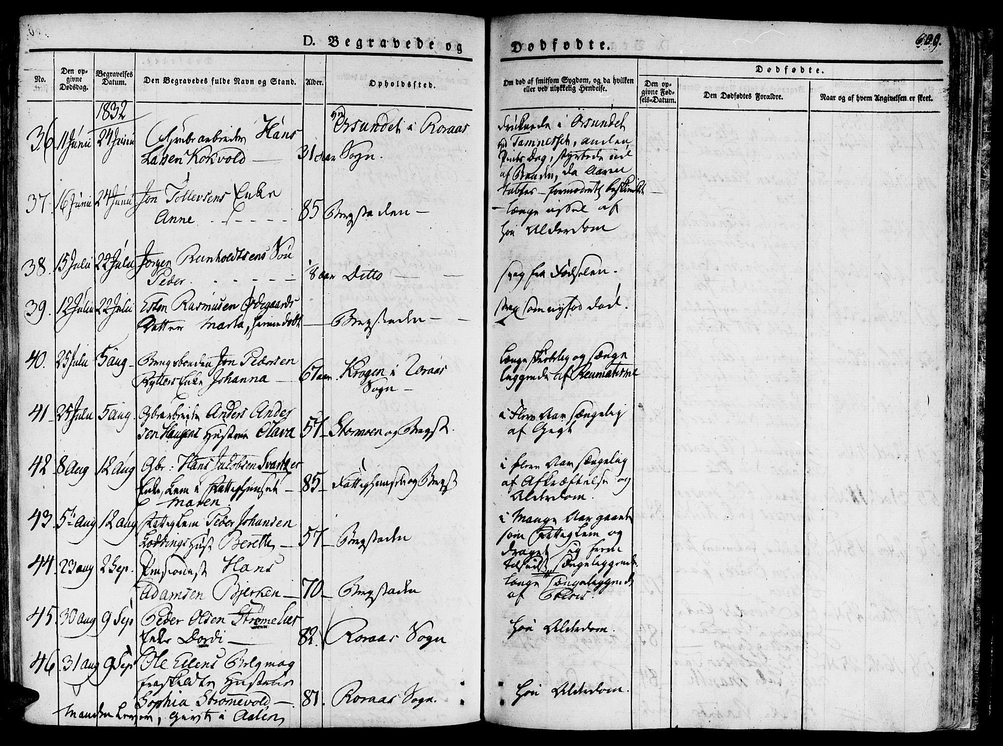 Ministerialprotokoller, klokkerbøker og fødselsregistre - Sør-Trøndelag, AV/SAT-A-1456/681/L0930: Parish register (official) no. 681A08, 1829-1844, p. 600