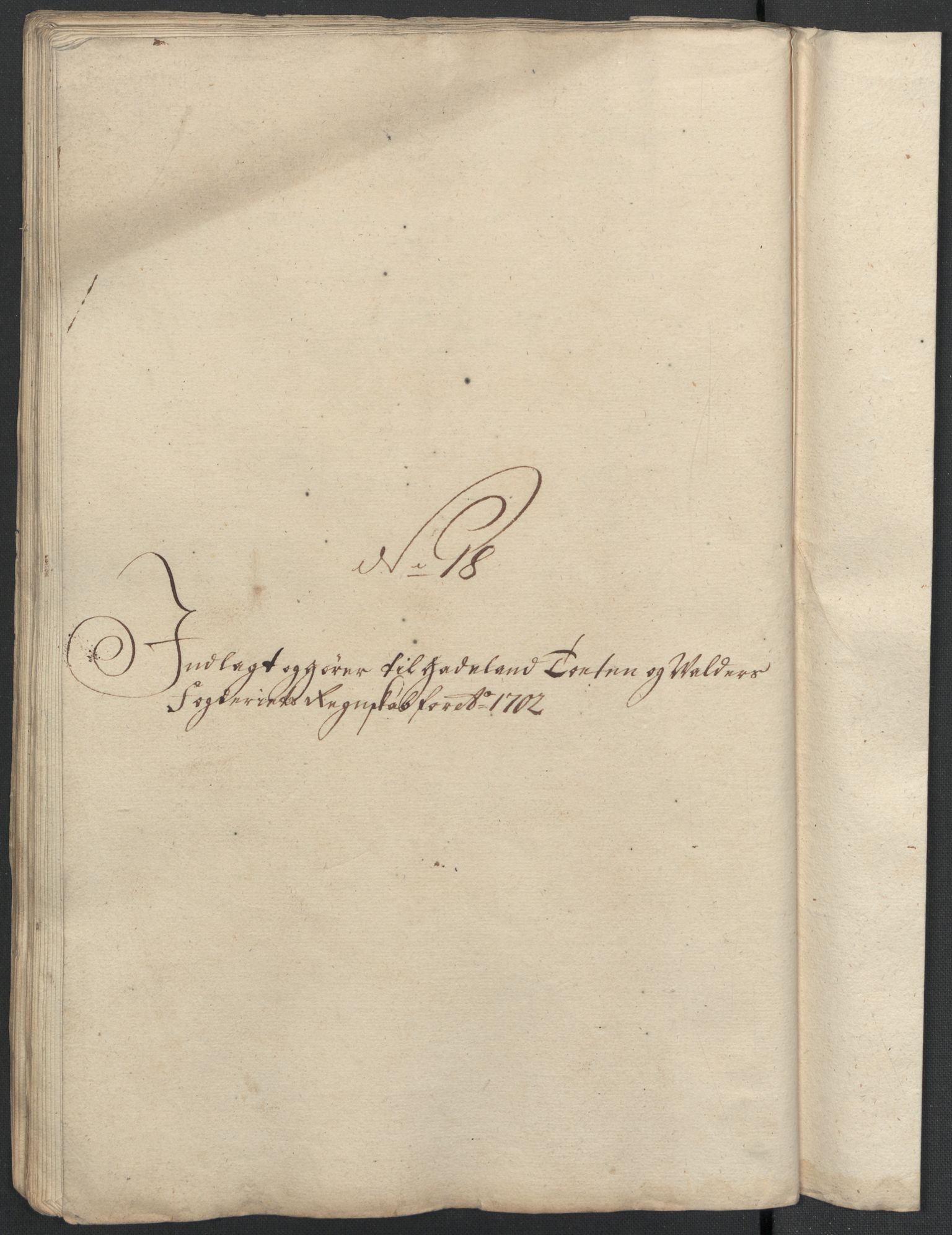 Rentekammeret inntil 1814, Reviderte regnskaper, Fogderegnskap, AV/RA-EA-4092/R18/L1300: Fogderegnskap Hadeland, Toten og Valdres, 1702, p. 408