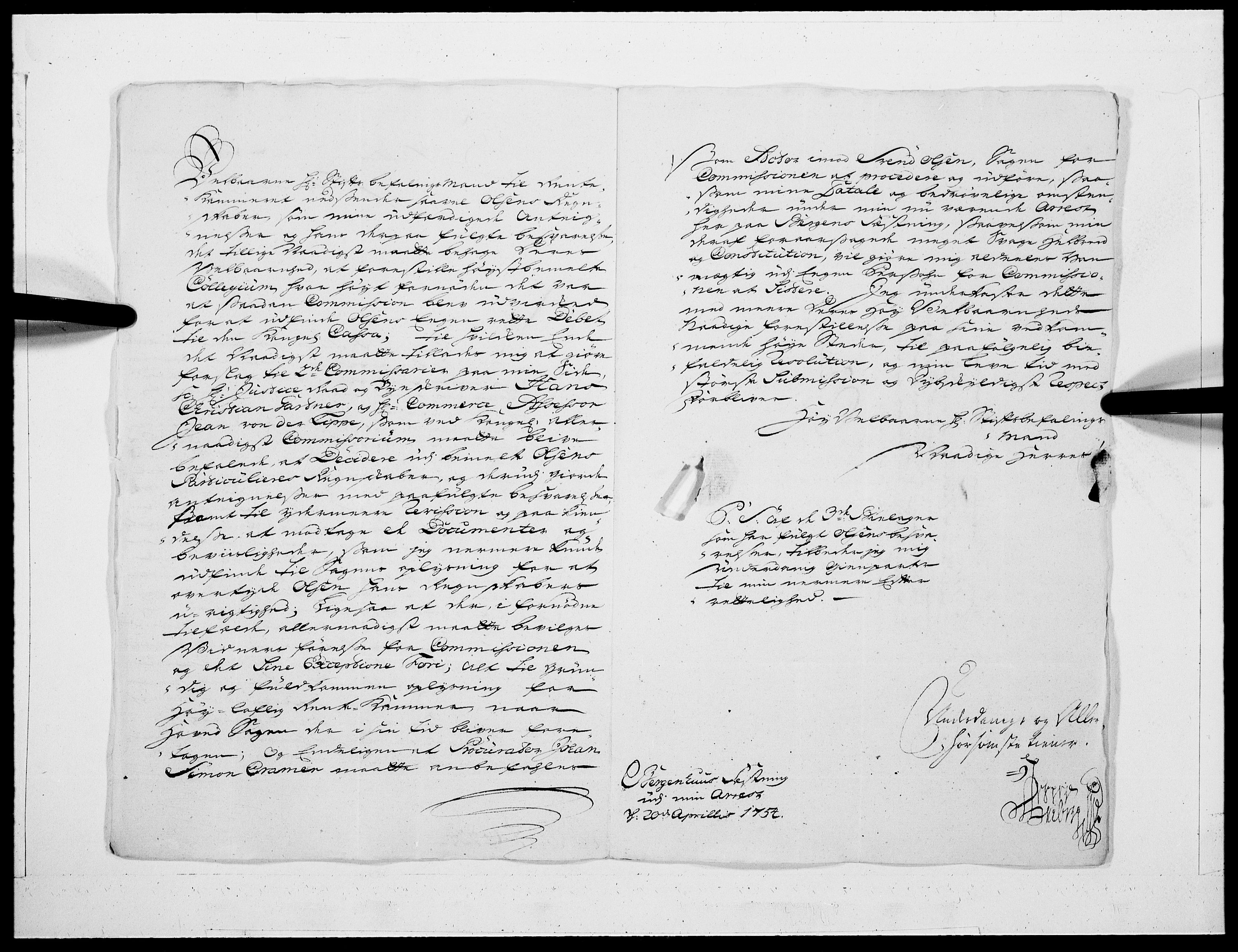 Danske Kanselli 1572-1799, AV/RA-EA-3023/F/Fc/Fcc/Fcca/L0167: Norske innlegg 1572-1799, 1754, p. 35