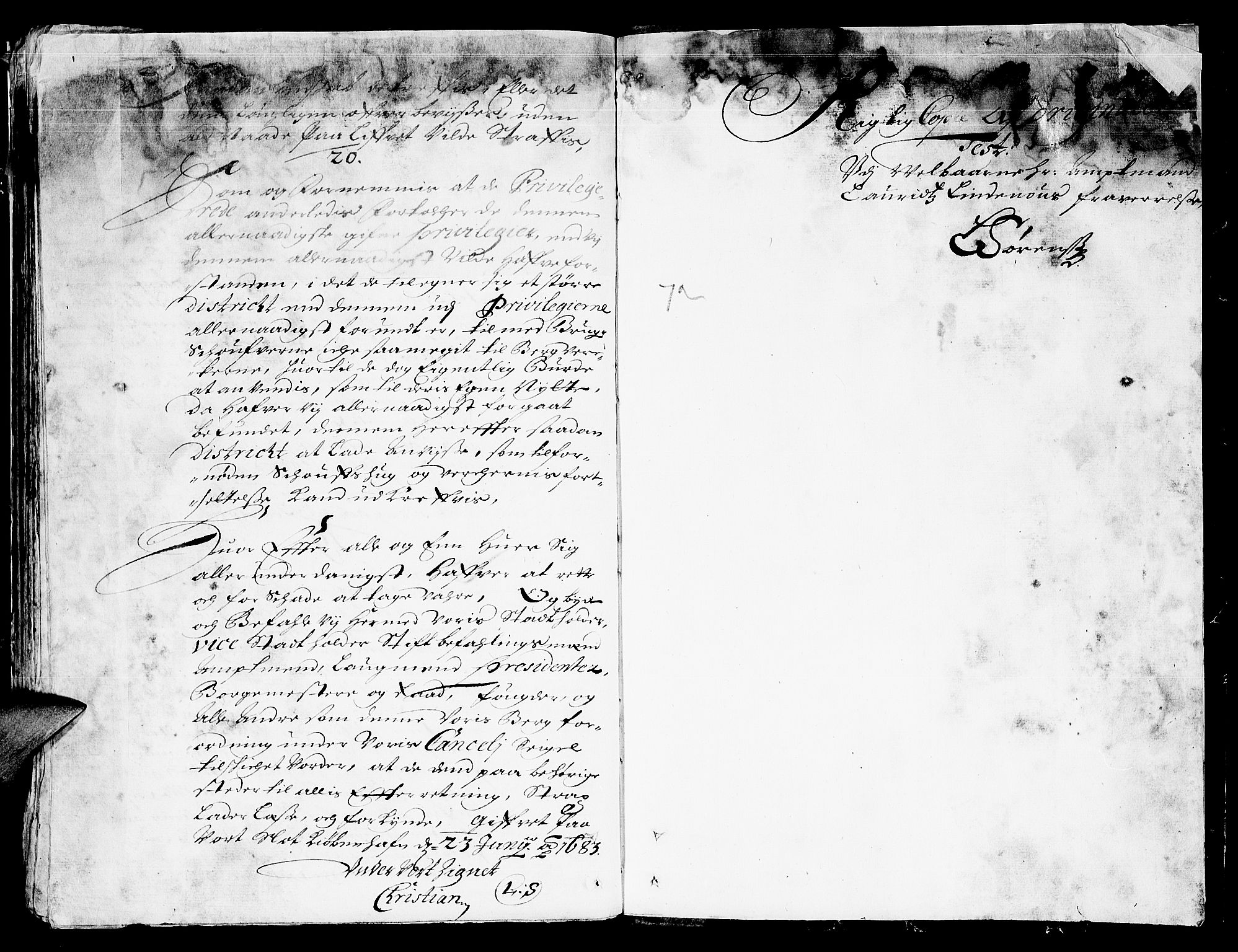 Sunnhordland sorenskrivar, SAB/A-2401/1/F/Faa/L0020: Tingbøker, 1683, p. 71b-72a