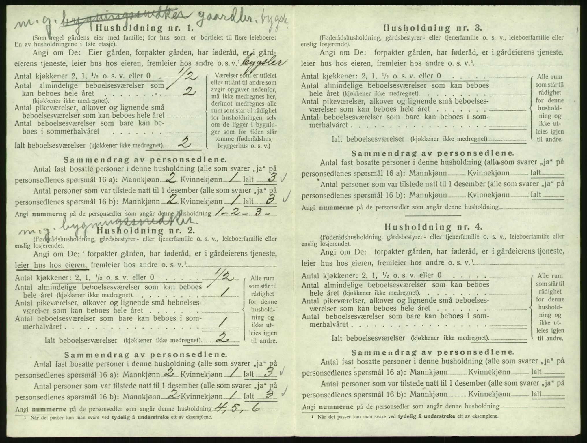 SAT, 1920 census for Skodje, 1920, p. 610